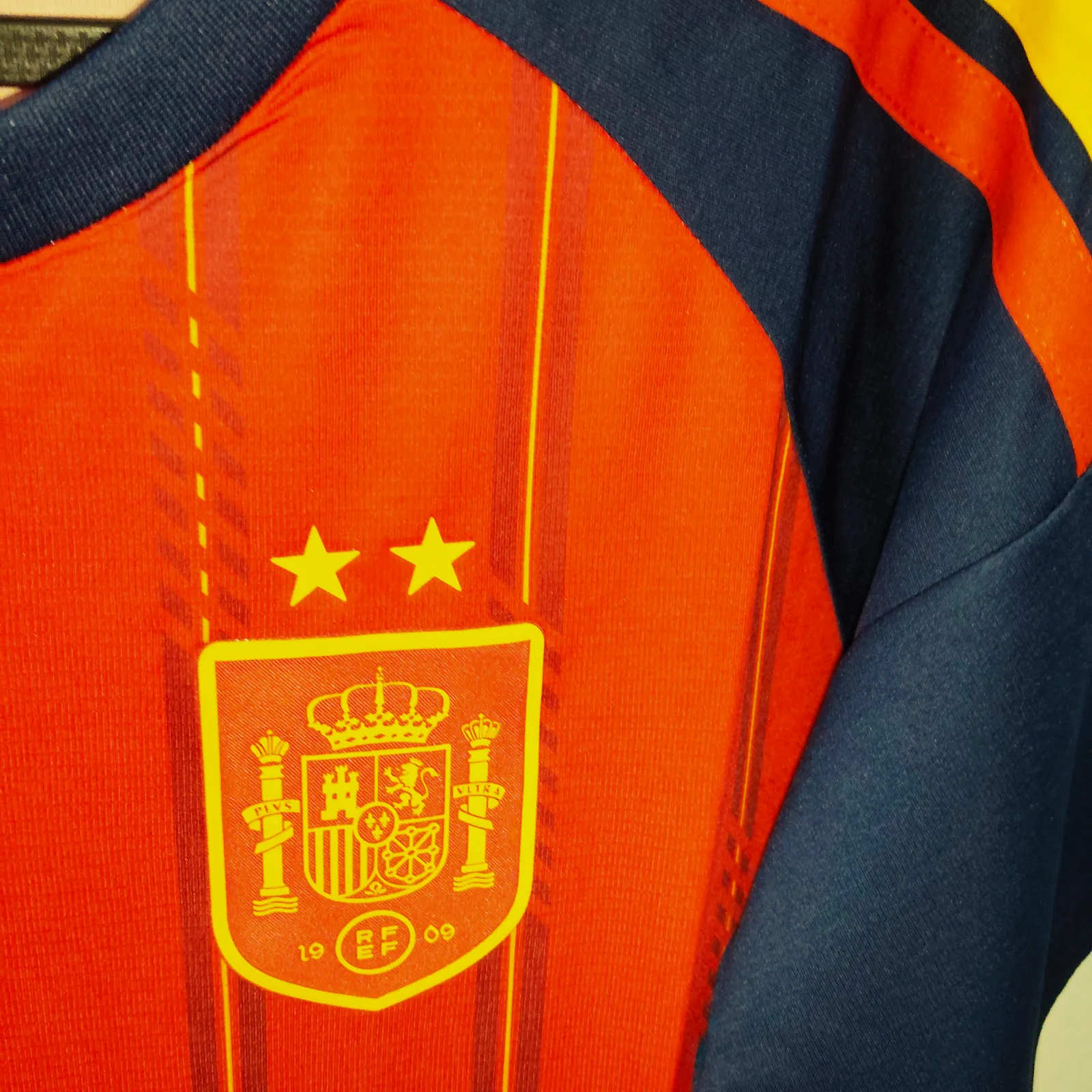 Camiseta de España Roja dos estrellas Merino – Adidas – taille S 2
