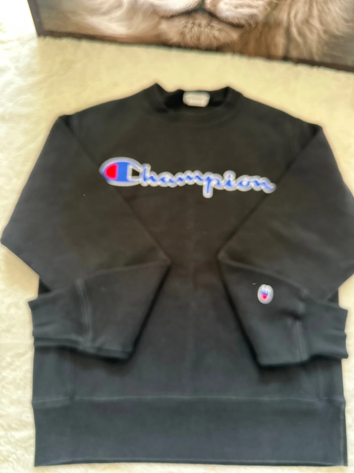Pull brodé champion noir taille: S – Champion – taille S 3
