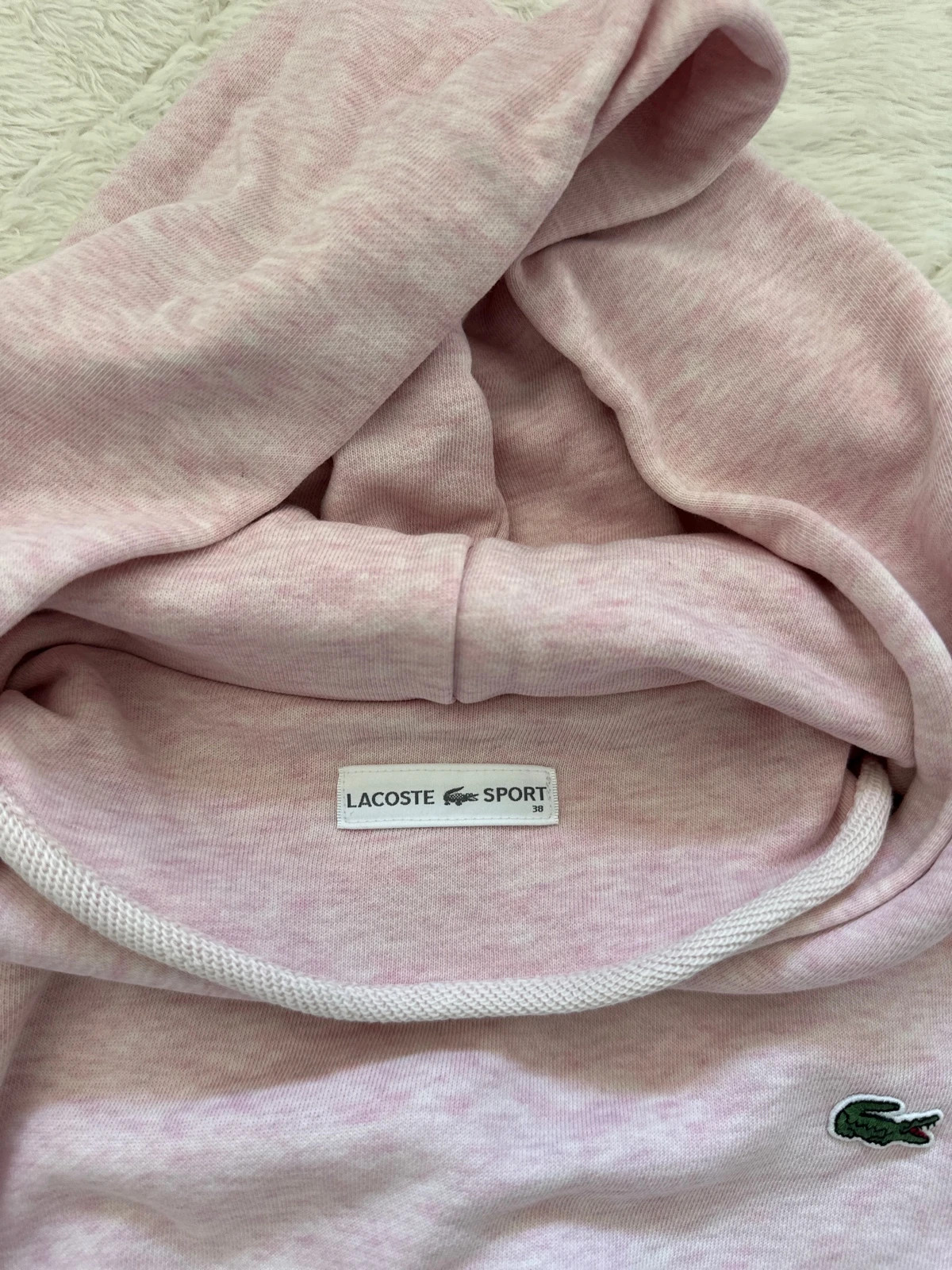 Sweat capuche Lacoste rose taille:M – Lacoste – taille M / 38 / 10 4