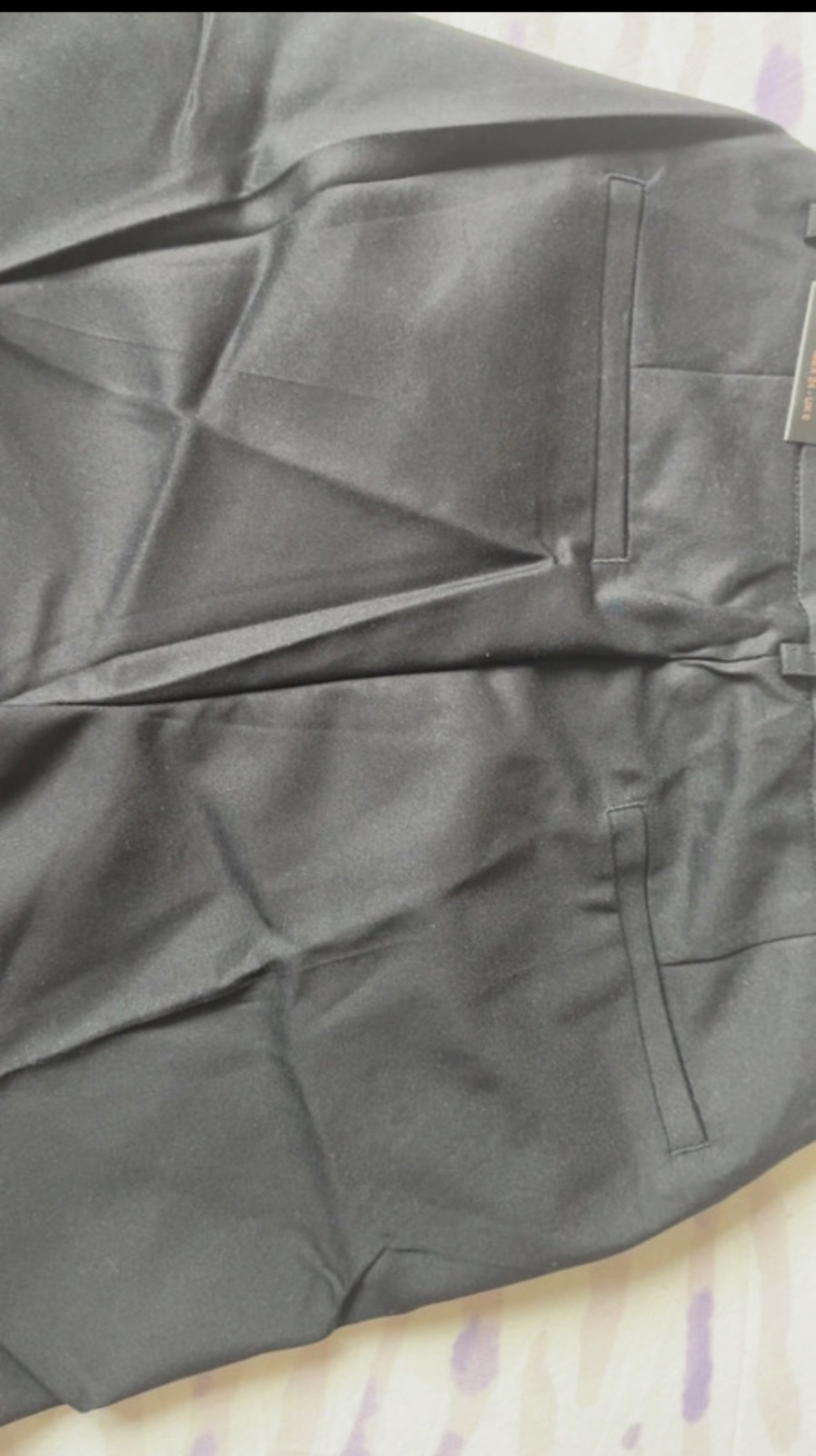 Pantalon de tailleur coupe droite noir T34 – Sans marque – taille Taille unique 8