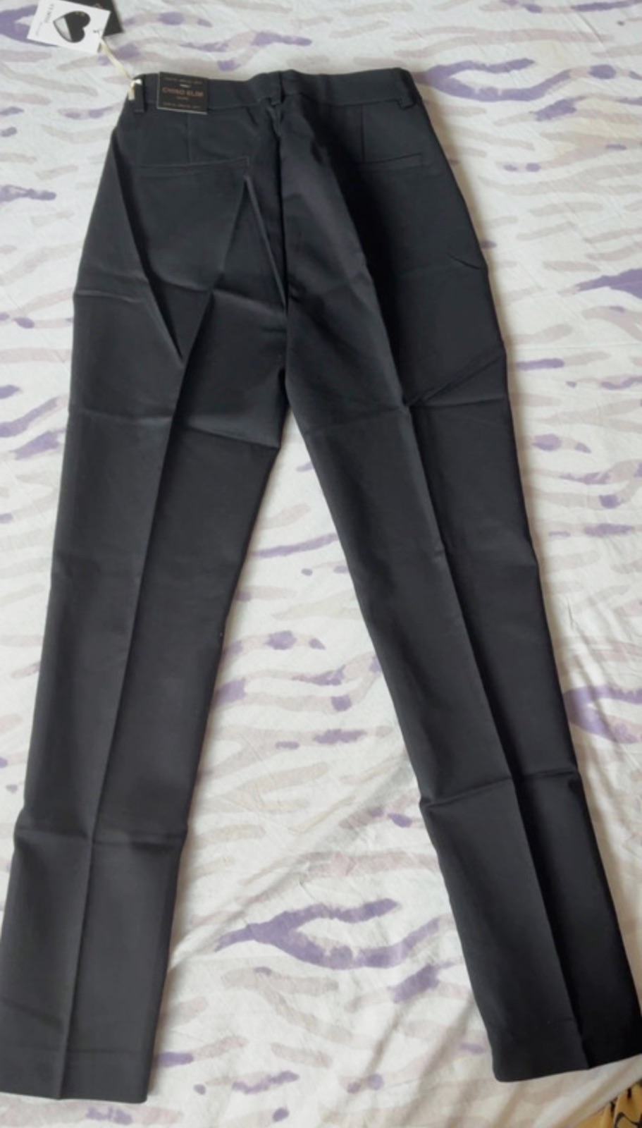 Pantalon de tailleur coupe droite noir T34 – Sans marque – taille Taille unique 5
