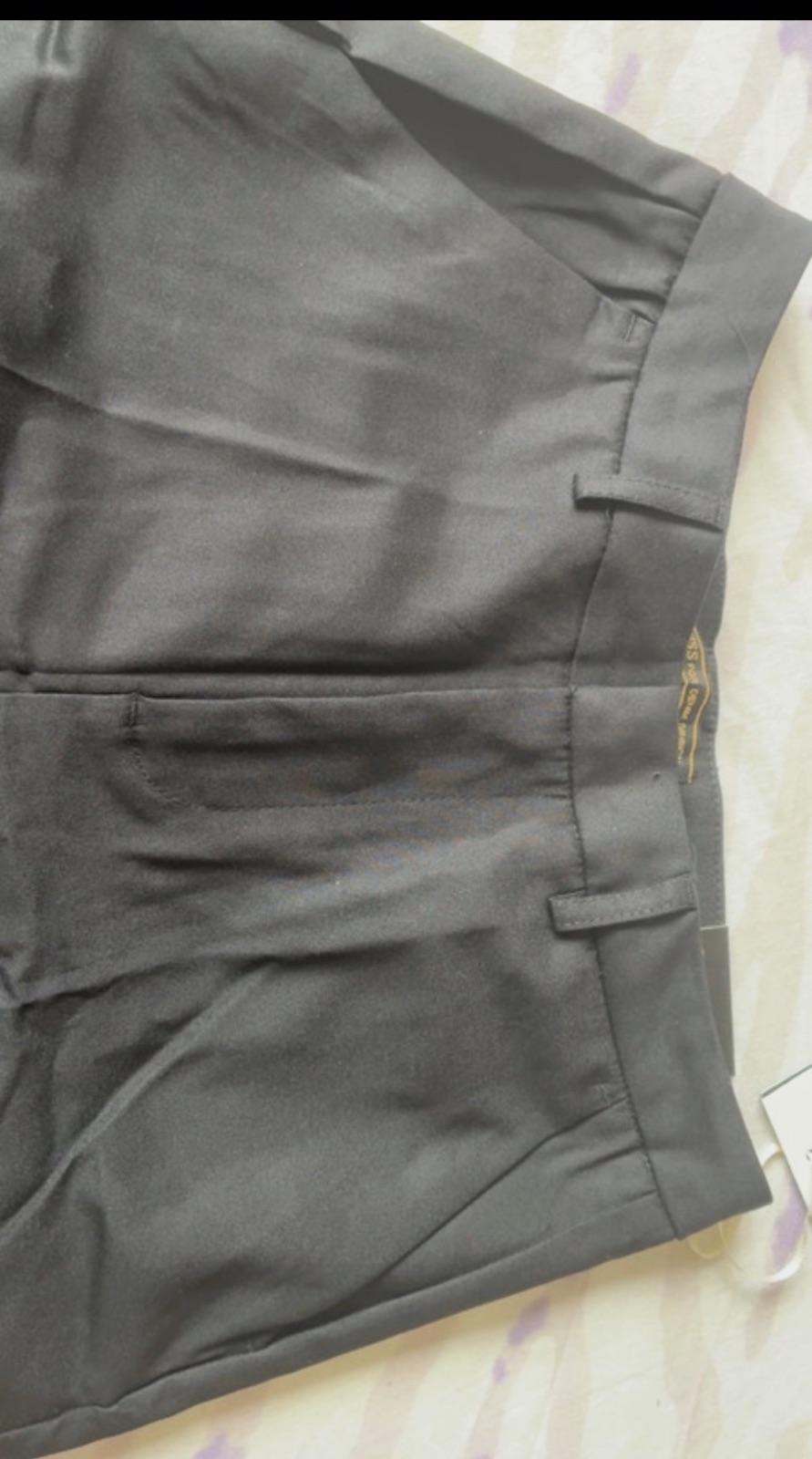 Pantalon de tailleur coupe droite noir T34 – Sans marque – taille Taille unique 6