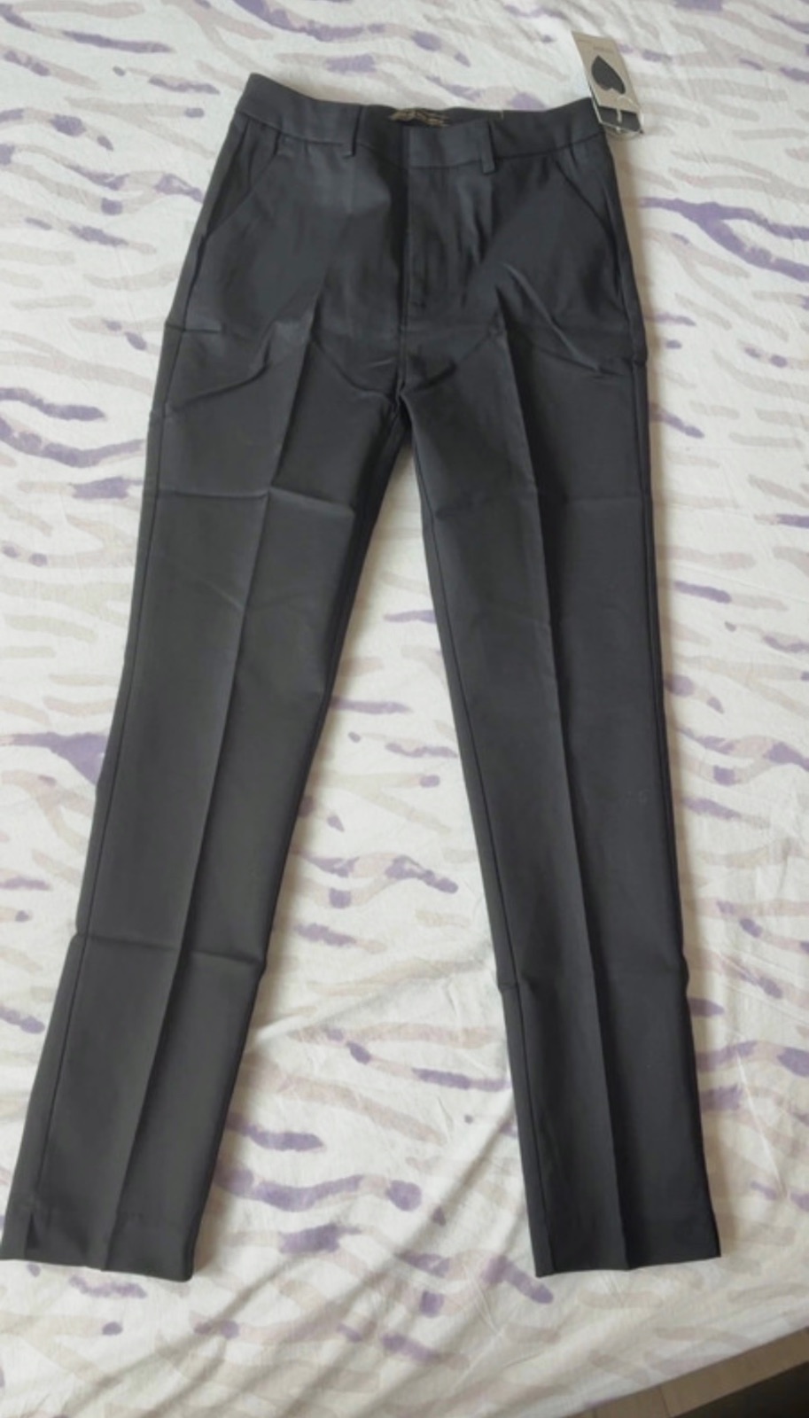 Pantalon de tailleur coupe droite noir T34 – Sans marque – taille Taille unique 2
