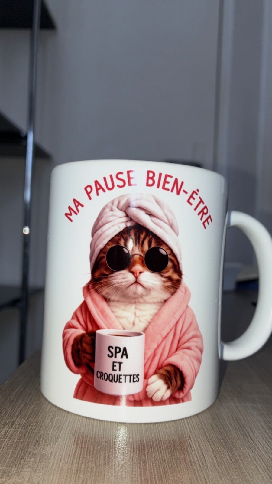 Mug en céramique chat Ma pause bien-être – Sublim’art 5