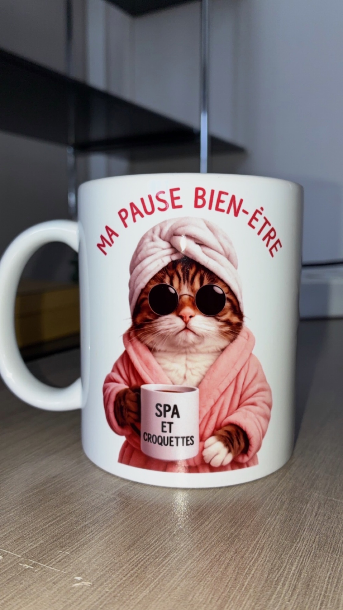 Mug en céramique chat Ma pause bien-être