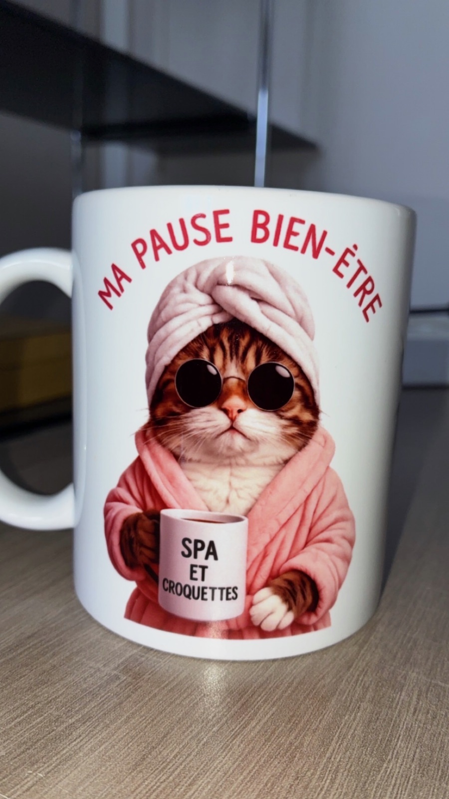 Mug en céramique chat Ma pause bien-être – Sublim’art 3