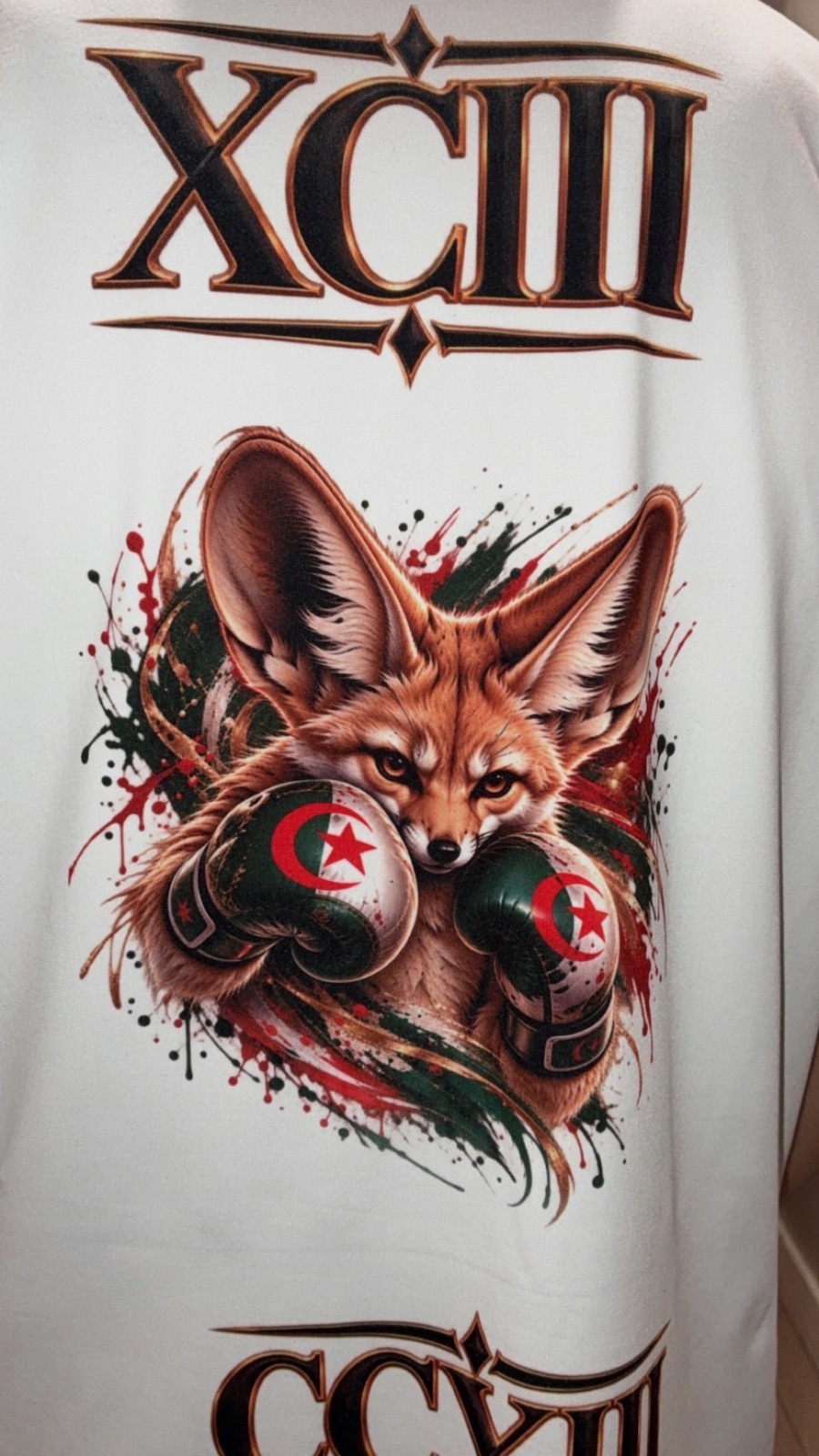 T-shirt imprimé fennec boxeur Taille M – sans marque – taille M 5