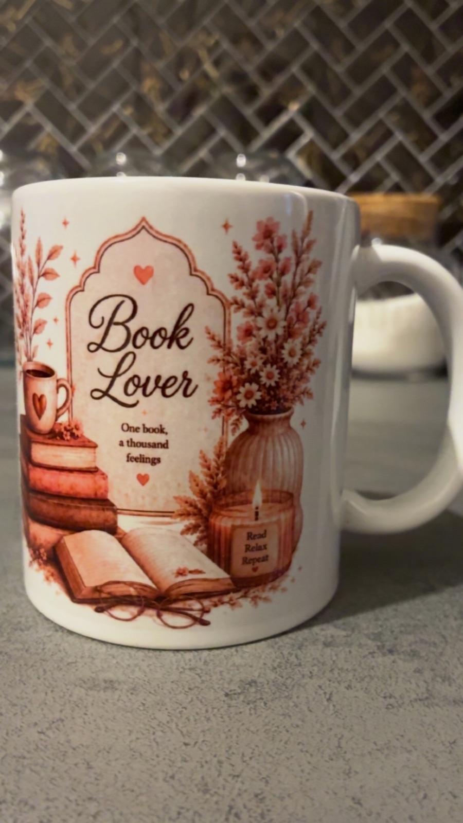 Mugs en céramique Book Lover et Life is beautiful