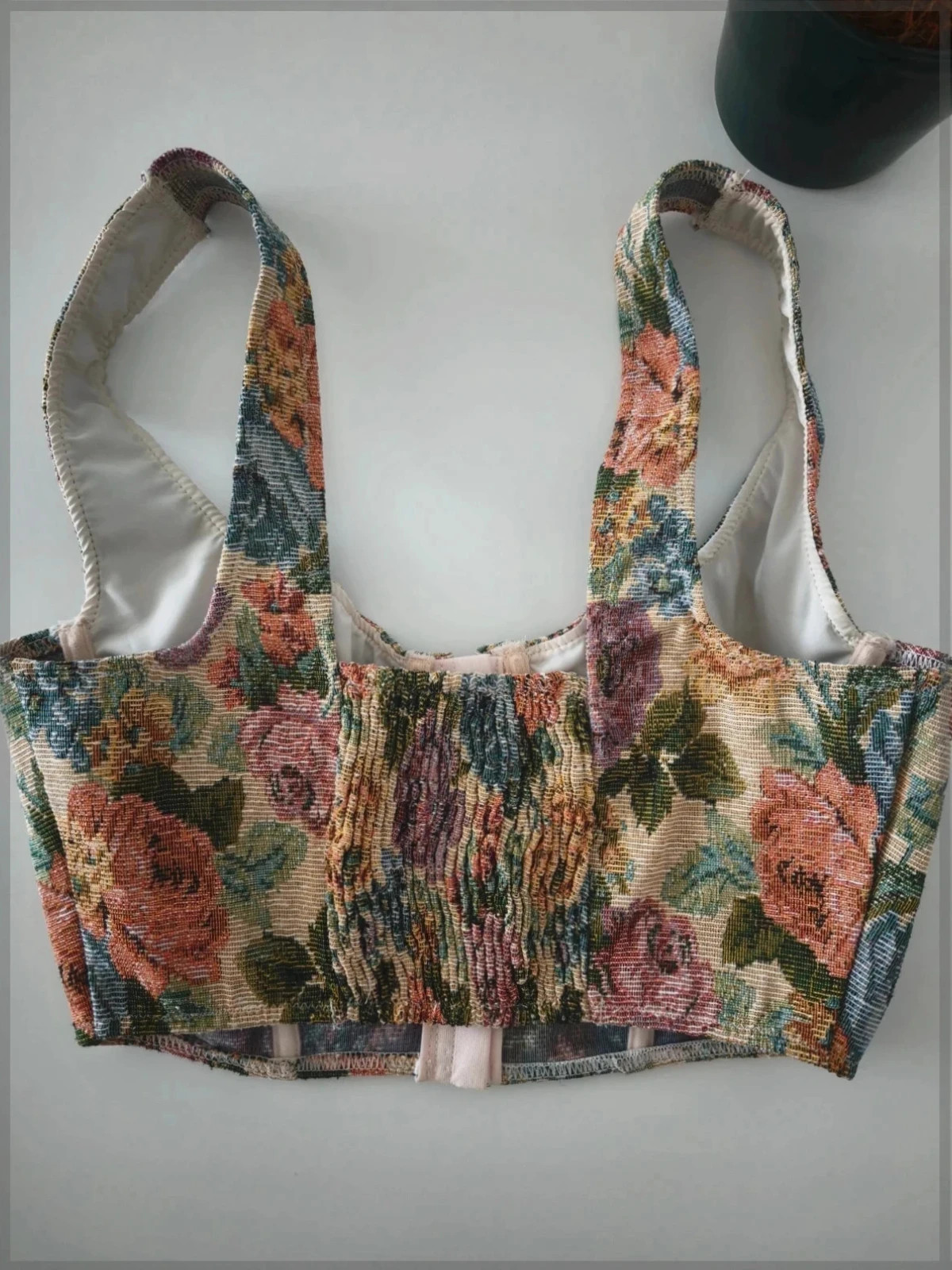 🌺 Top Corsé Estilo Tapiz Floral Shein - Talla XS (Nuevo) – Shein – taille XS / 34 / 6 4