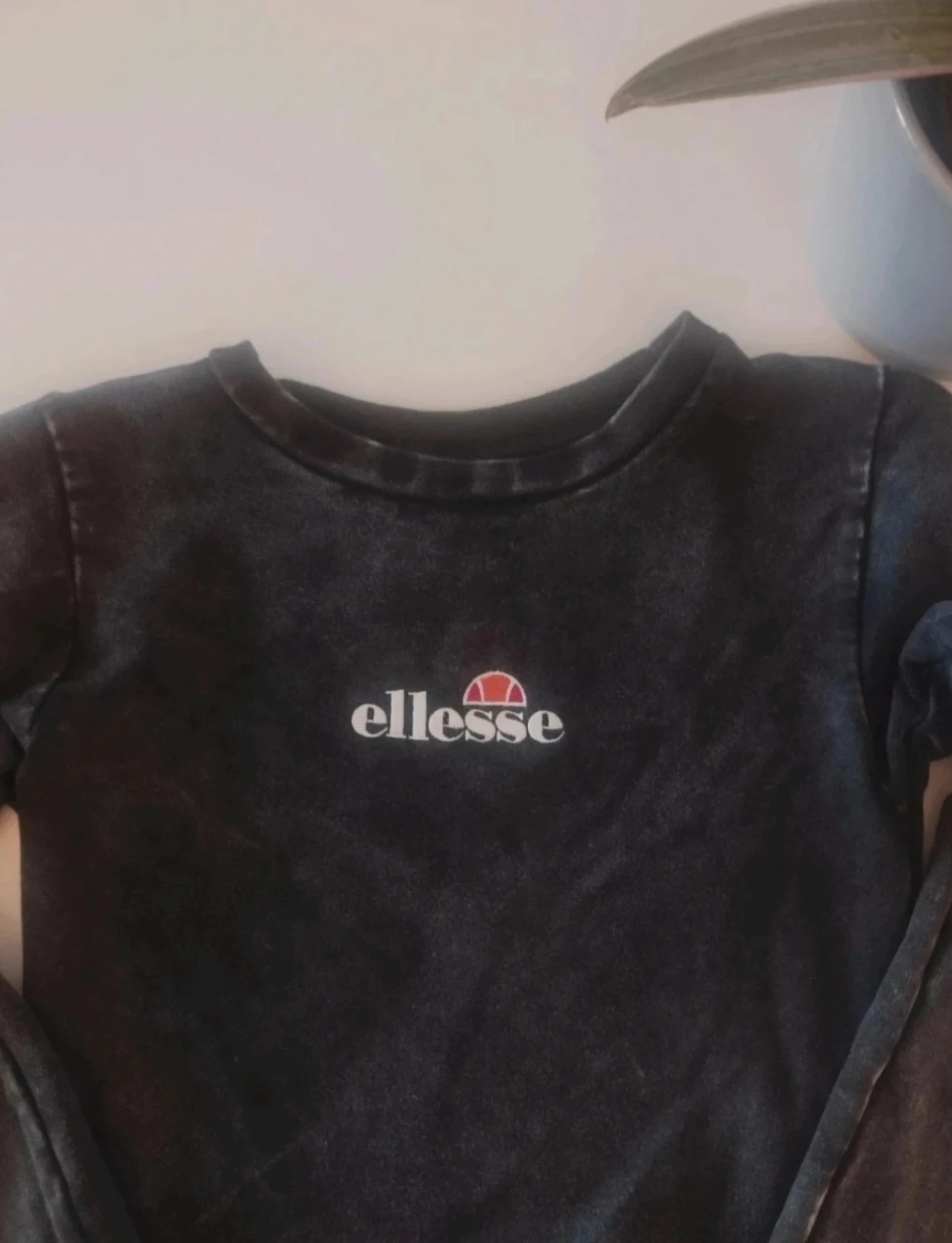 🔥 Crop Top Ellesse Manga Larga - Acid Wash - Talla XS – Ellesse – taille XS / 34 / 6 2
