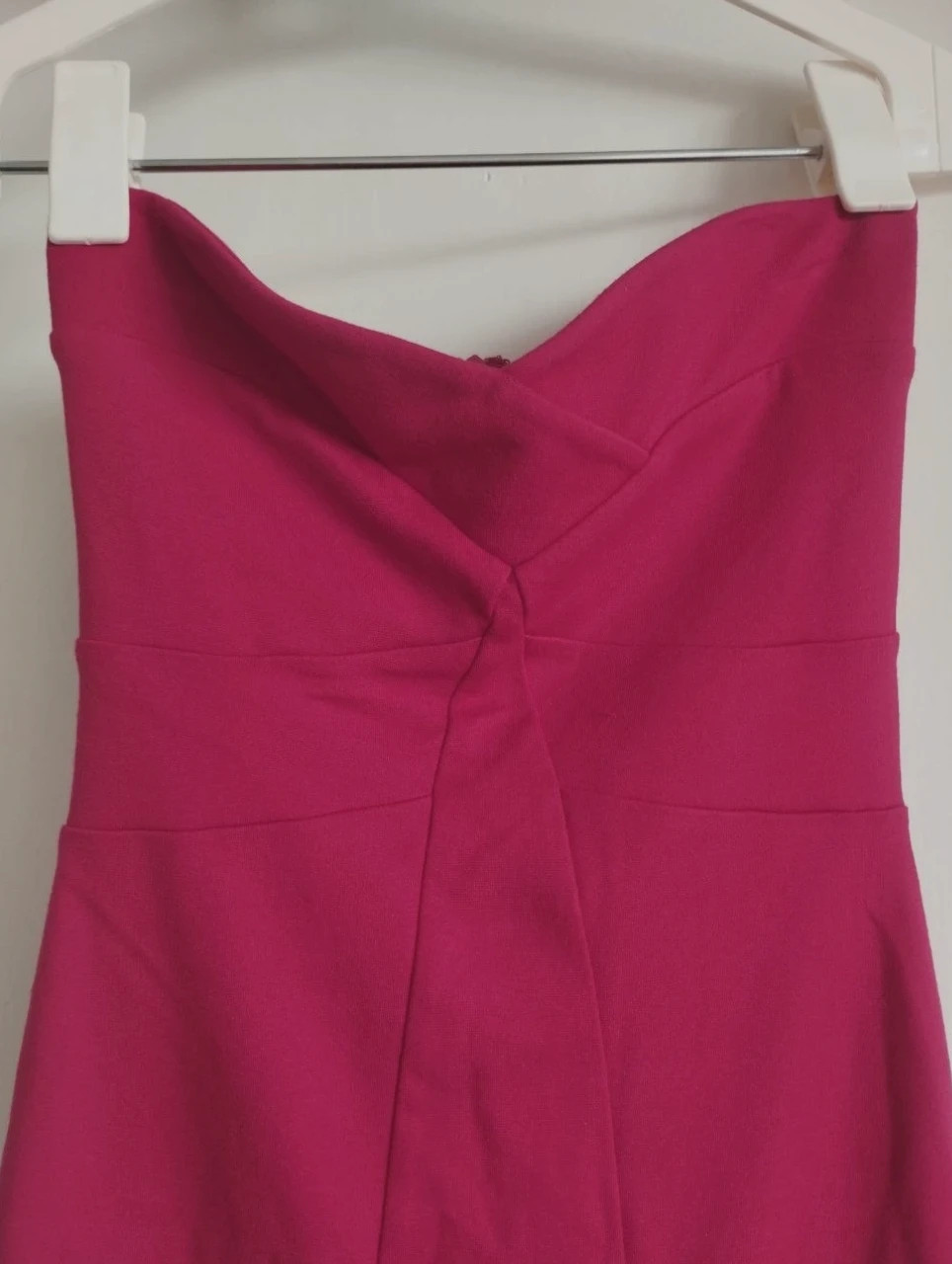 MujerRopaVestidosVestidos sin tirantes 🌹 Vestido Rojo Drapeado - Ajustado - Talla S – taille S / 36 / 8 2