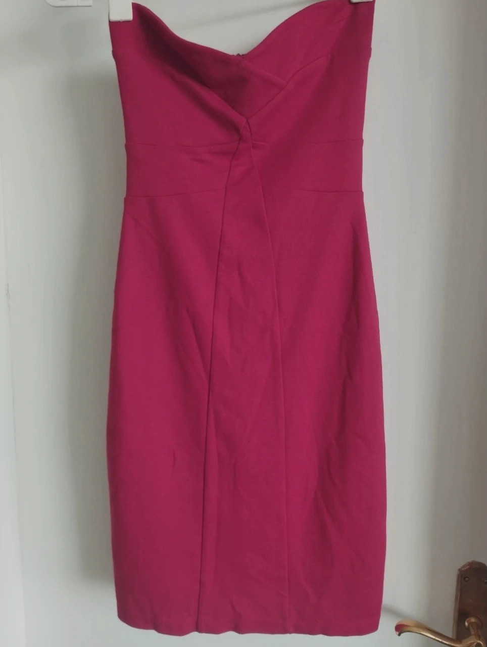 MujerRopaVestidosVestidos sin tirantes 🌹 Vestido Rojo Drapeado - Ajustado - Talla S – taille S / 36 / 8 5