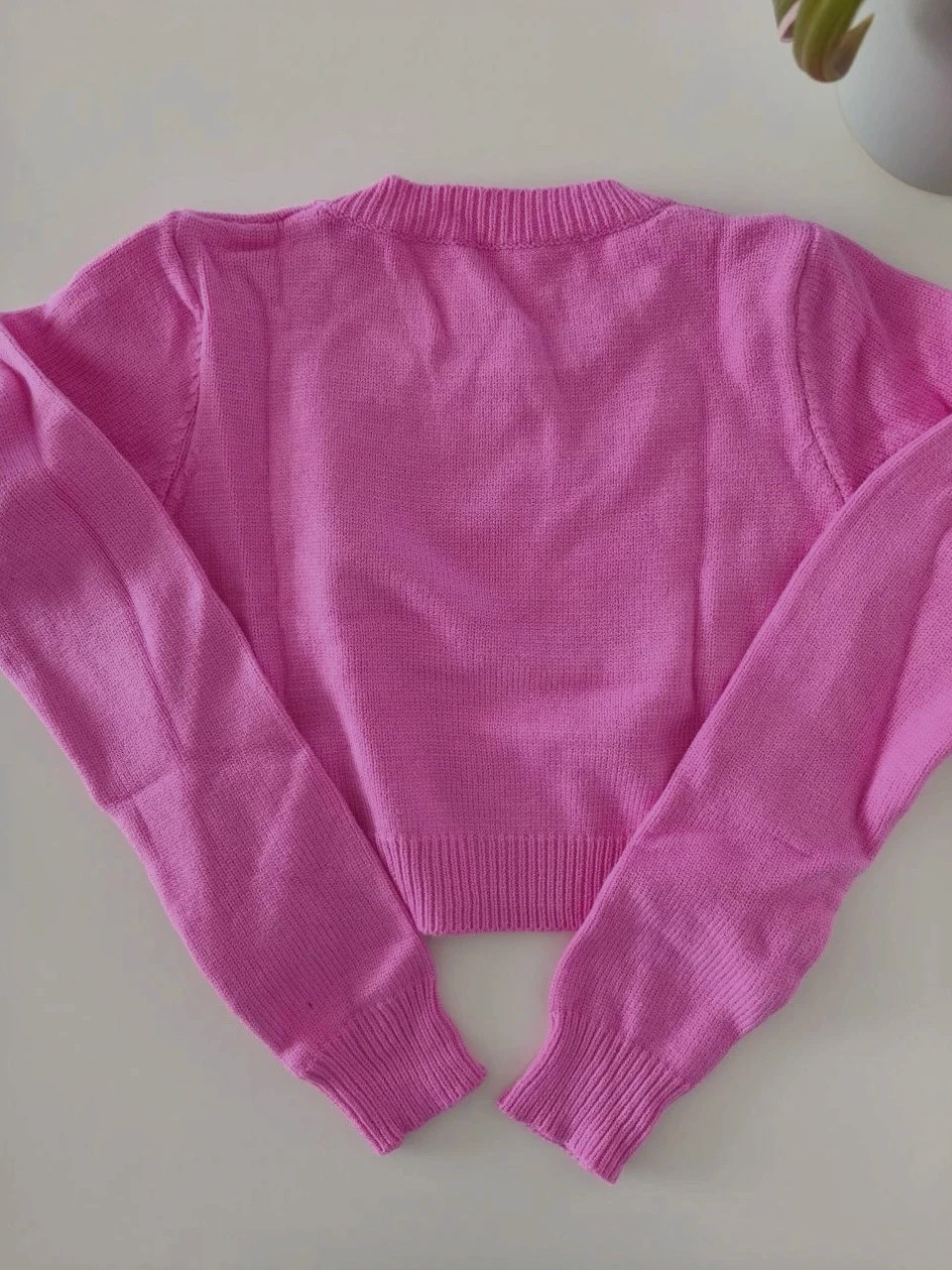 💖 Jersey Crop Top Rosa Chicle Shein - Talla XS (Nuevo sin etiqueta) – Shein – taille XS / 34 / 6 5