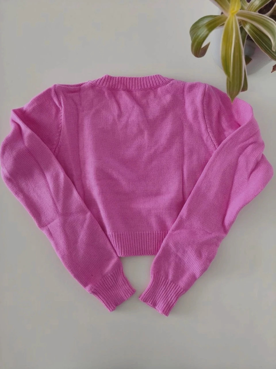 💖 Jersey Crop Top Rosa Chicle Shein - Talla XS (Nuevo sin etiqueta) – Shein – taille XS / 34 / 6 4