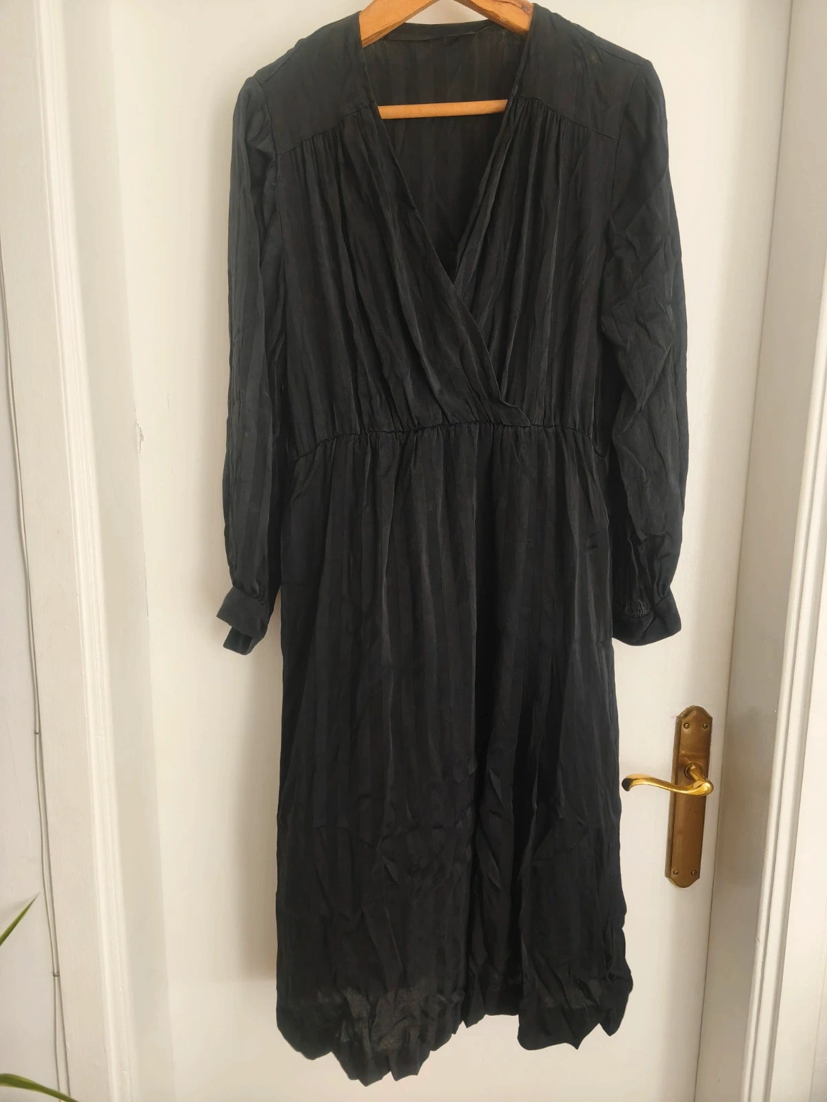 🖤 Vestido Midi - Negro con Monograma Sutil (Vintage / Elegante) – Valentino – taille Taille unique 2