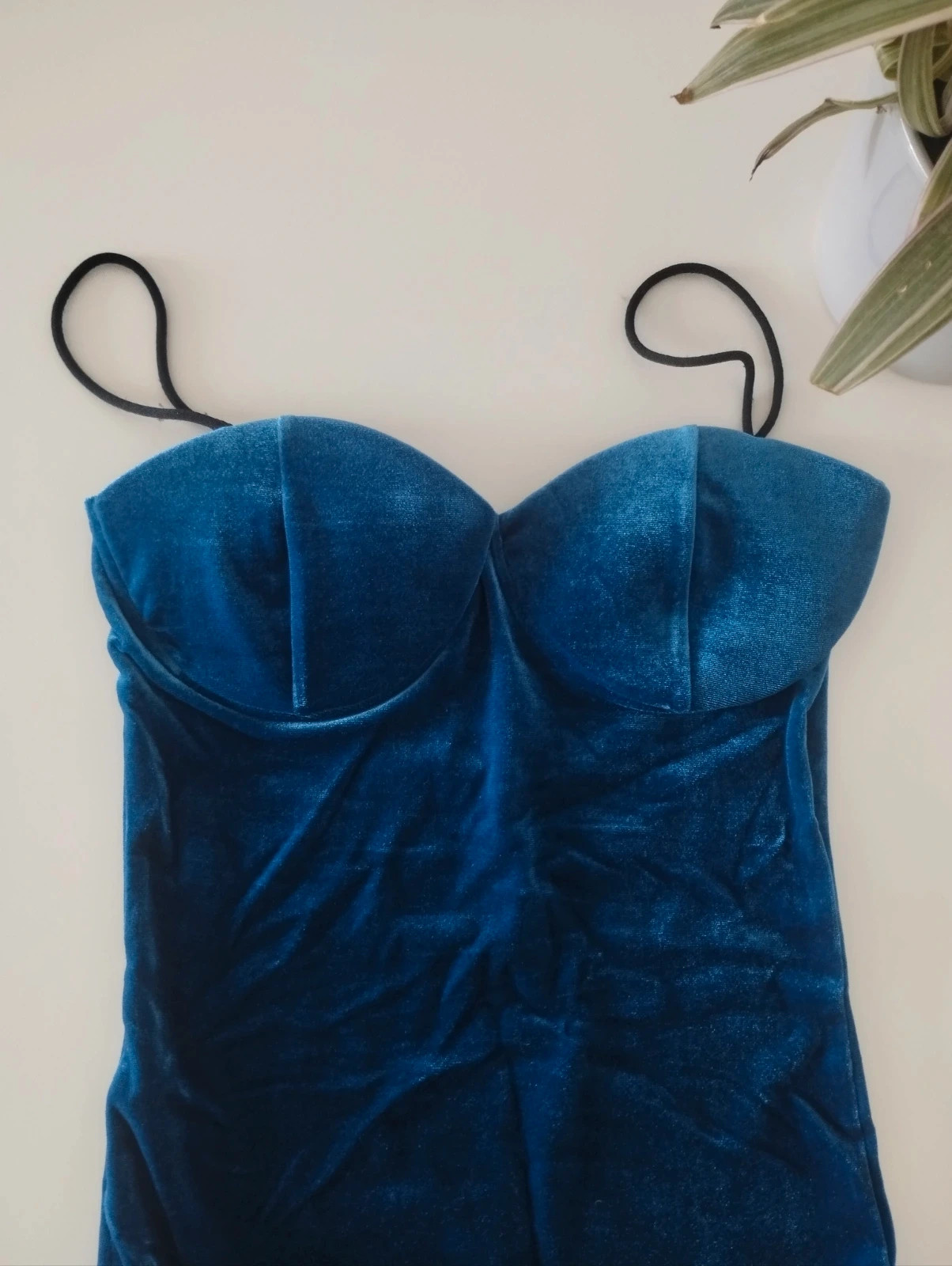 Body terciopelo azul Shein. Talla xs – Shein – taille XS / 34 / 6 3