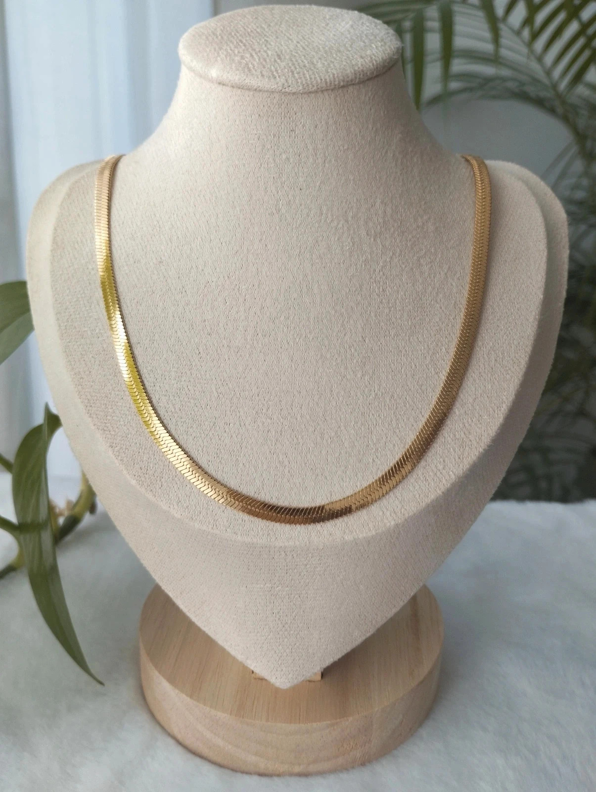 Collar dorado serpiente. Acero inoxidable 2