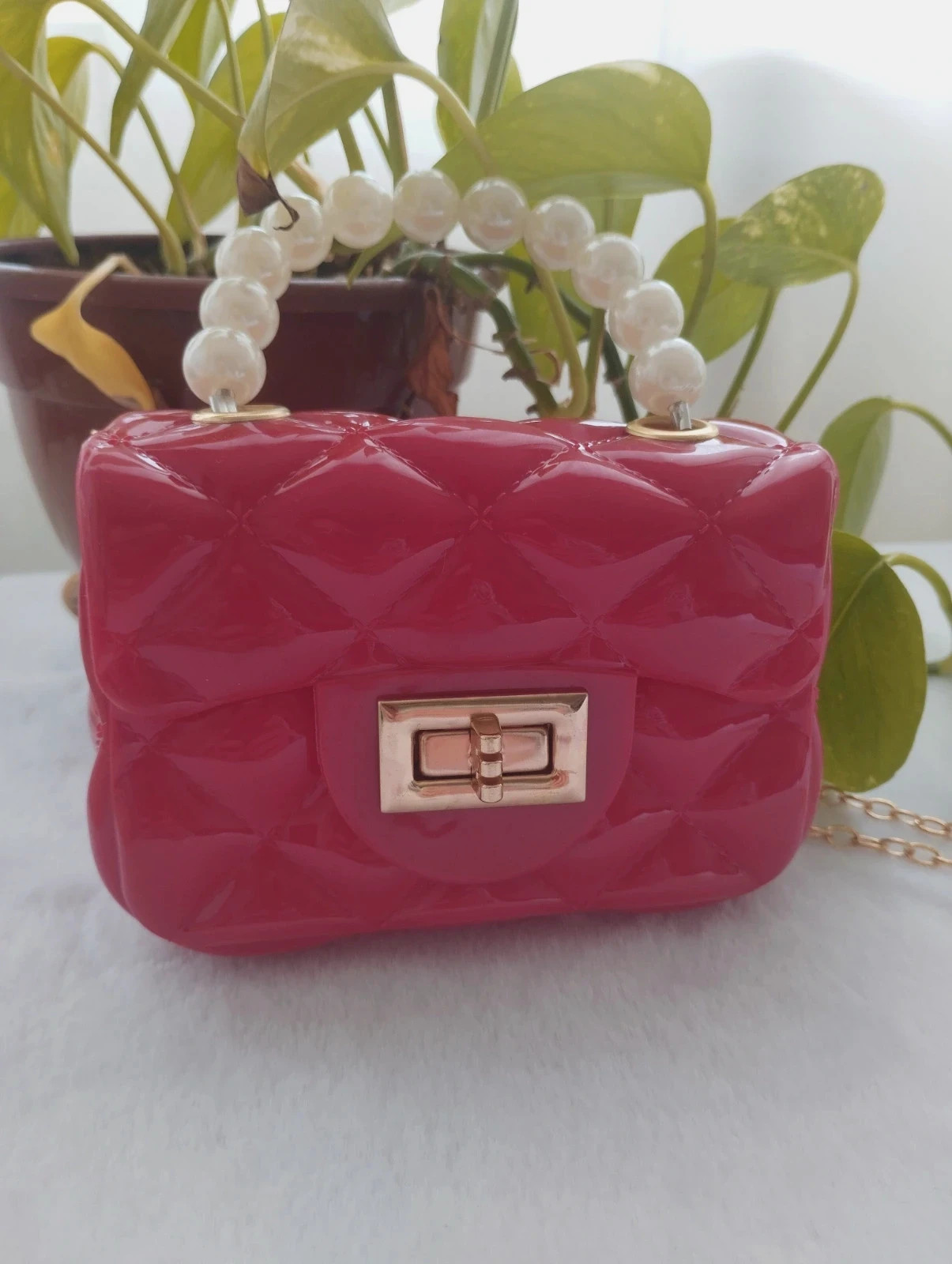 Bolso mini rojo. PVC. Bolso 👜 3