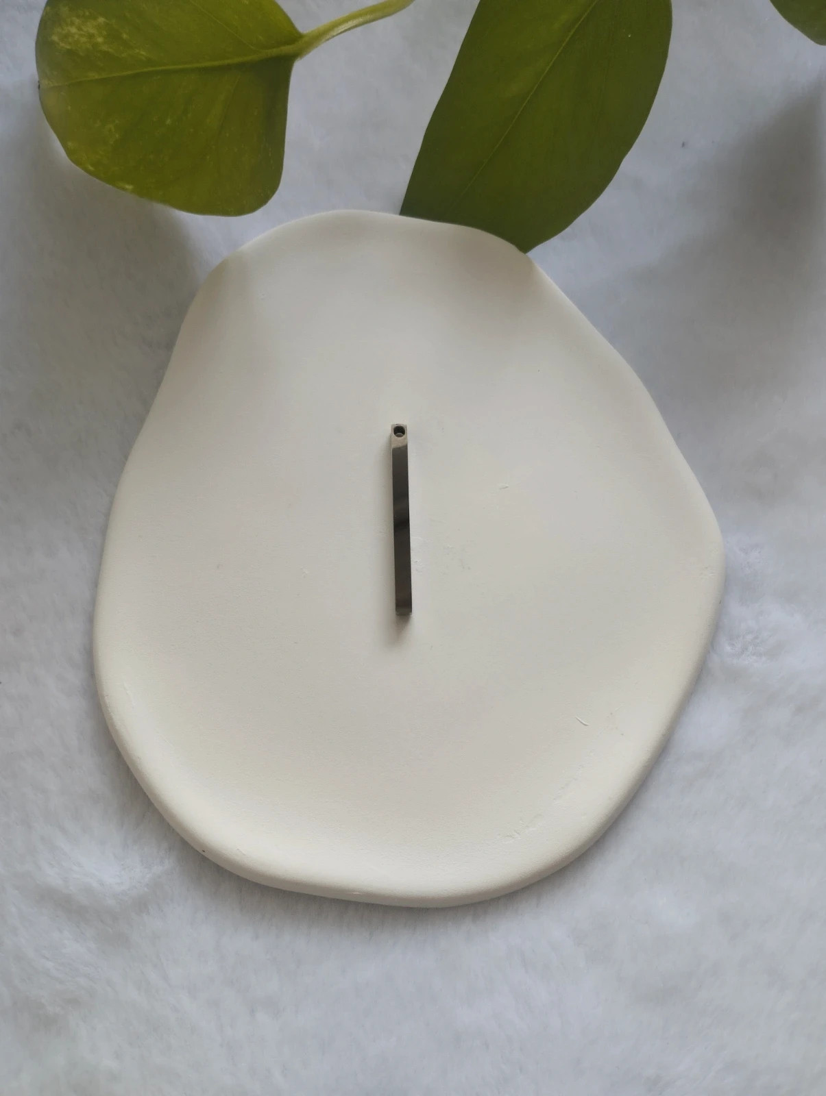 Dije- colgante rectangular plateado, acero inoxidable 2