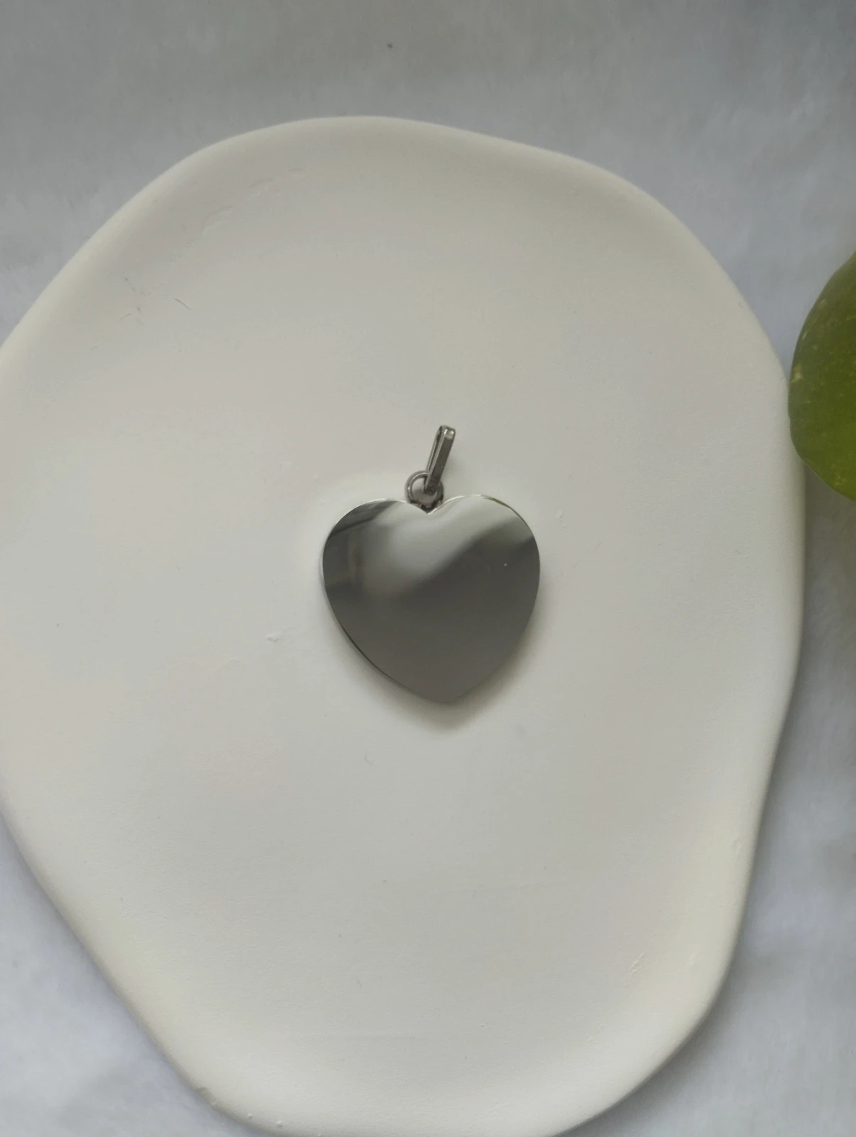 Dije/ colgante, corazón plateado. ideal san Valentín 3