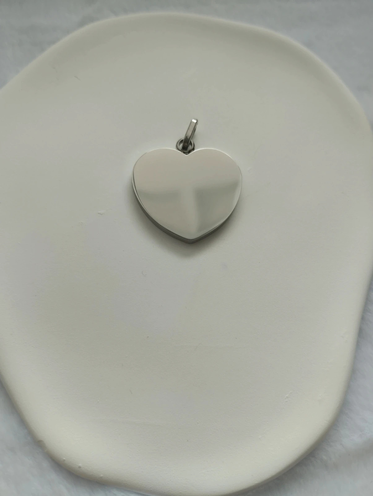 Dije/ colgante, corazón plateado. ideal san Valentín 4