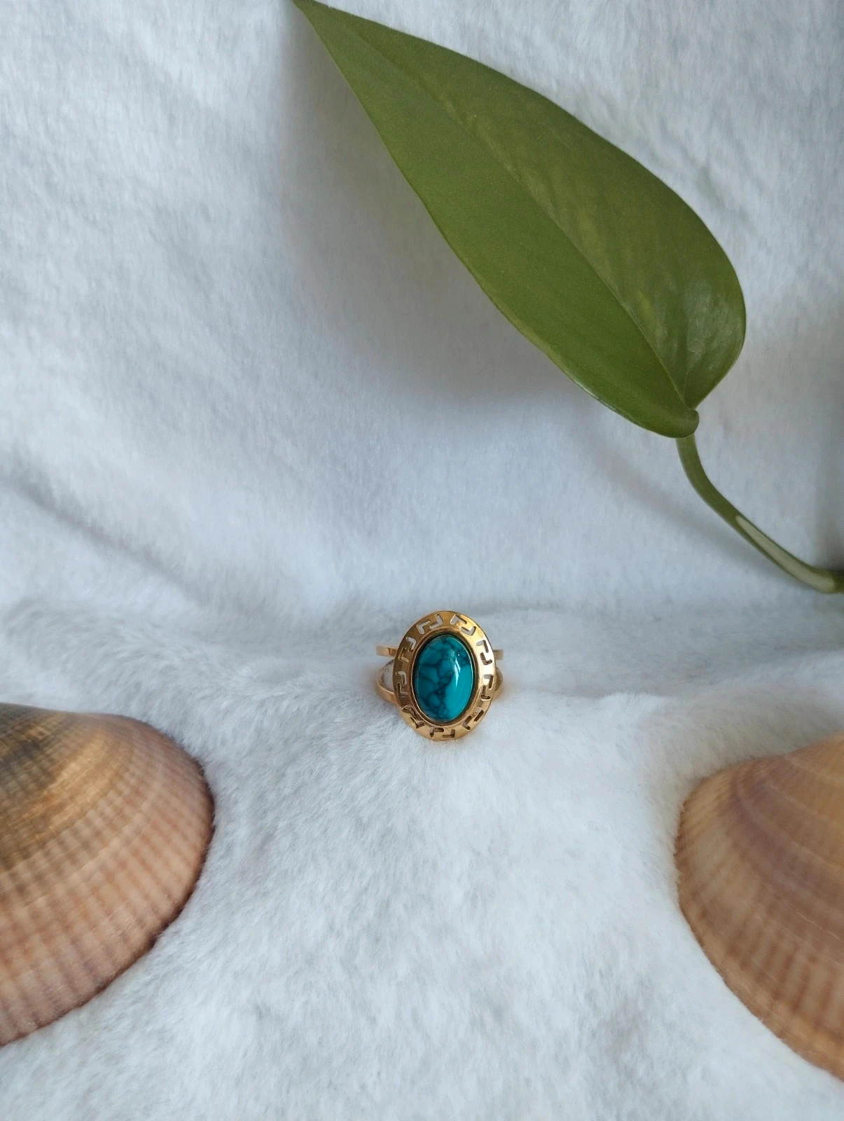 Anillo turquesa  – Sin marca – taille Taille unique 3