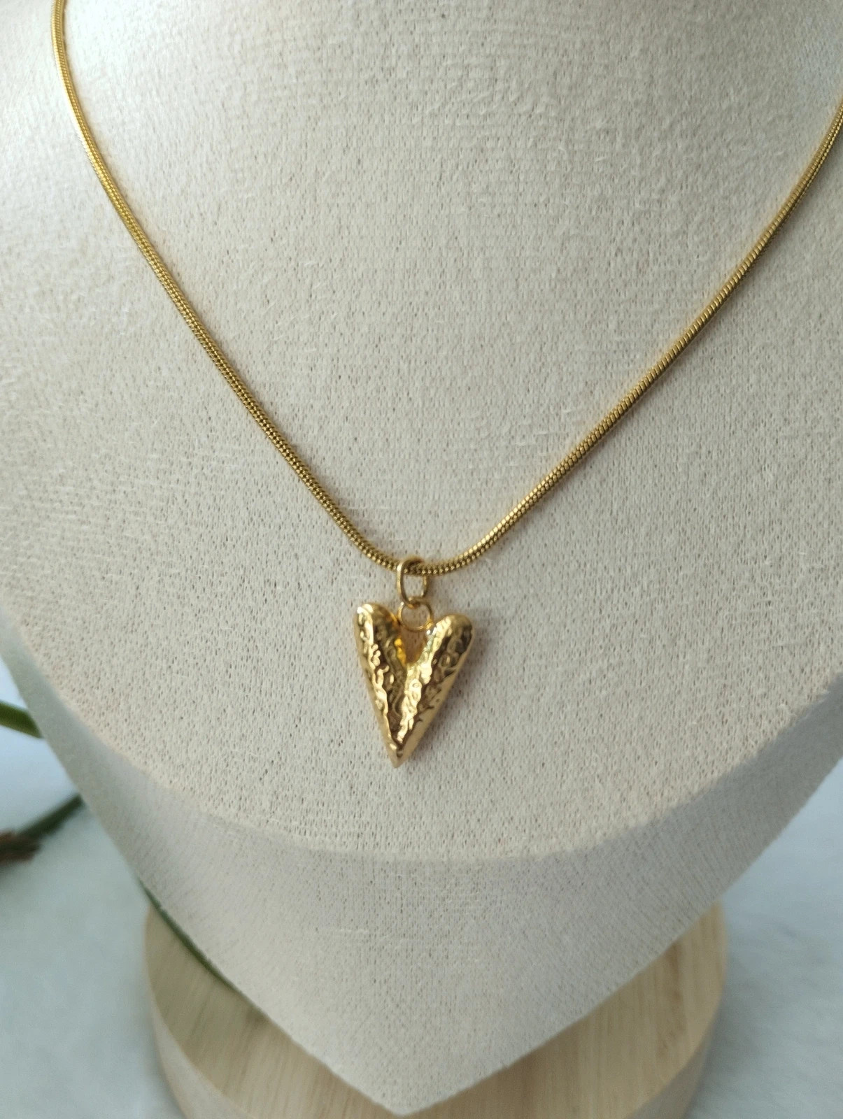 Collar corazón dorado – Sin marca – taille Taille unique 4