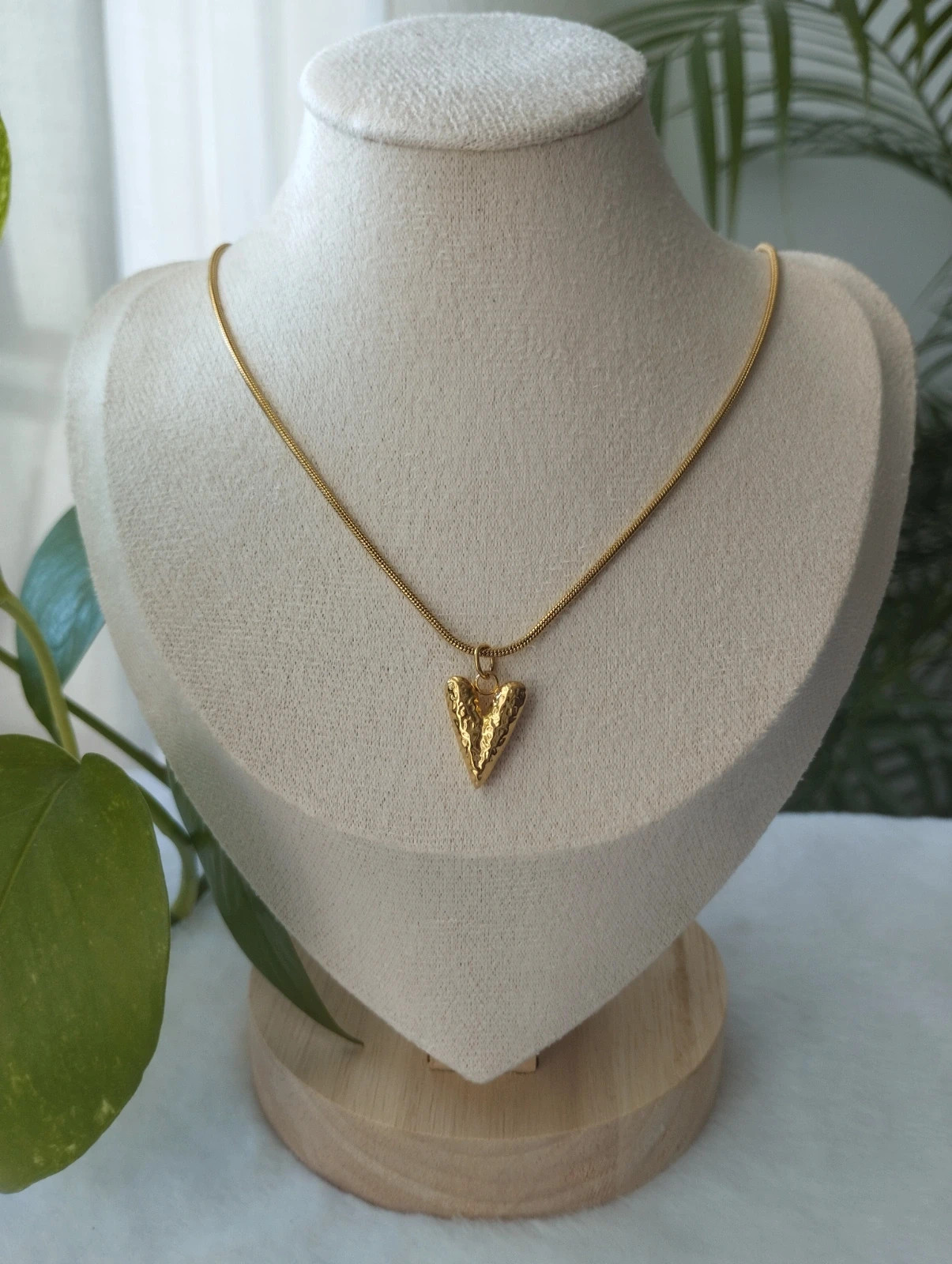 Collar corazón dorado – Sin marca – taille Taille unique 2