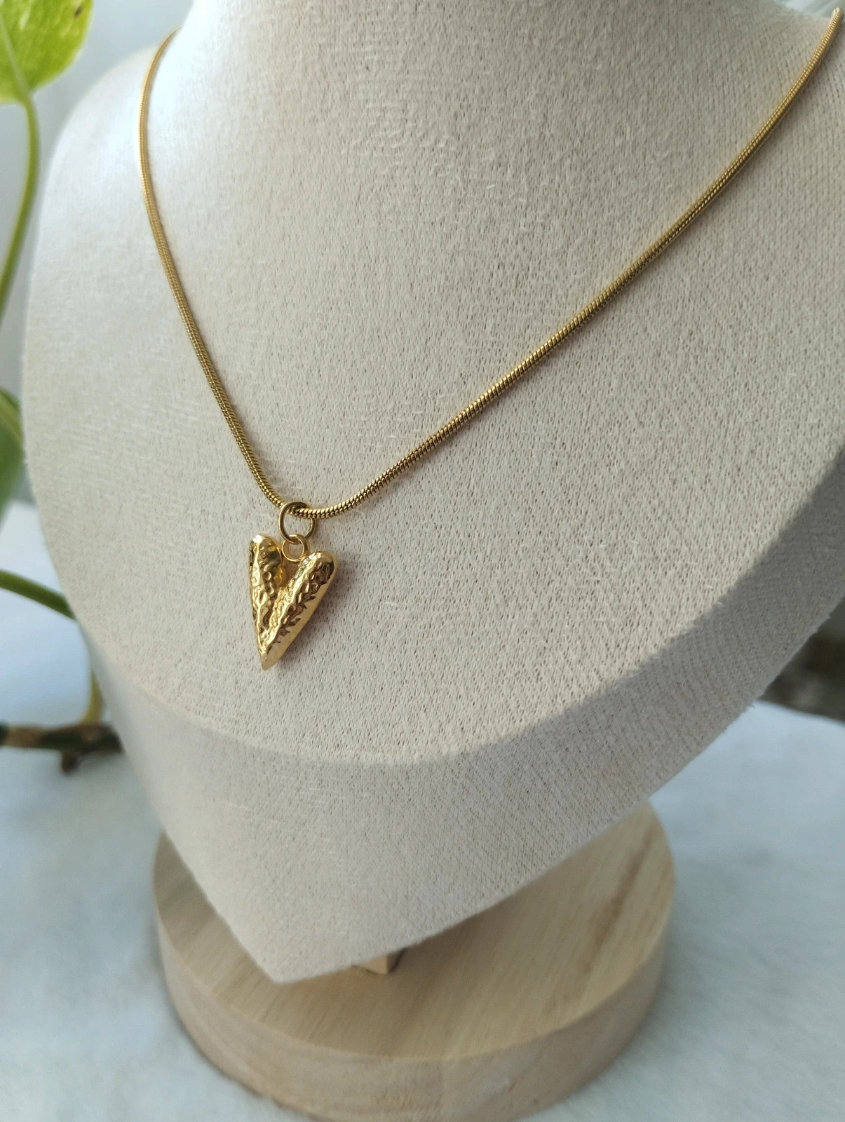 Collar corazón dorado – Sin marca – taille Taille unique 3