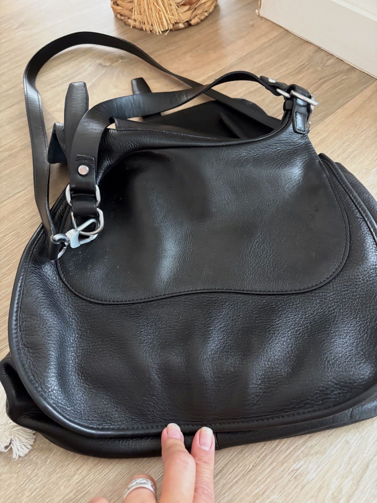 Sac porté épaule Longchamp en cuir noir – Longchamp – taille Taille unique 8