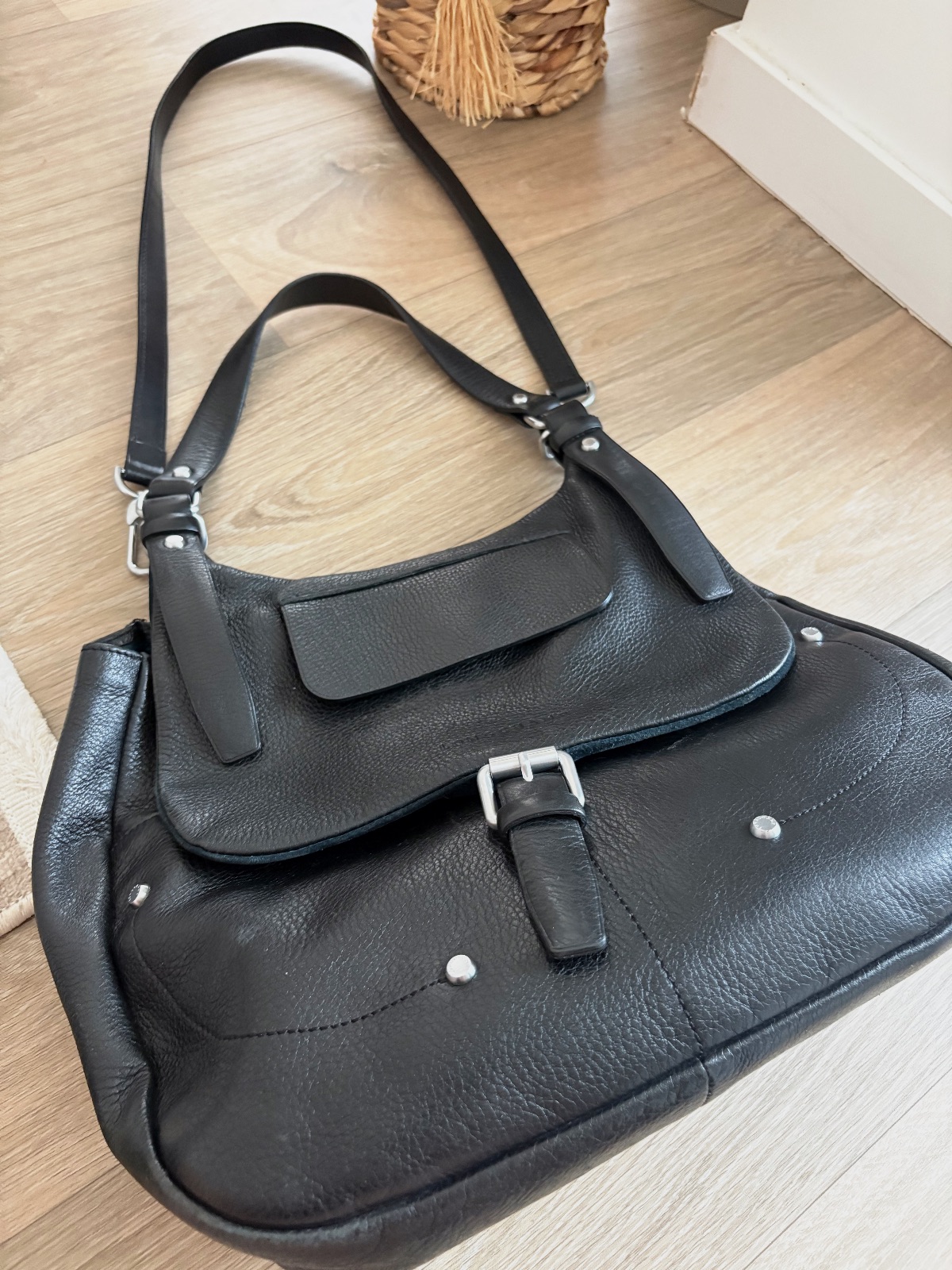 Sac porté épaule Longchamp en cuir noir – Longchamp – taille Taille unique 3