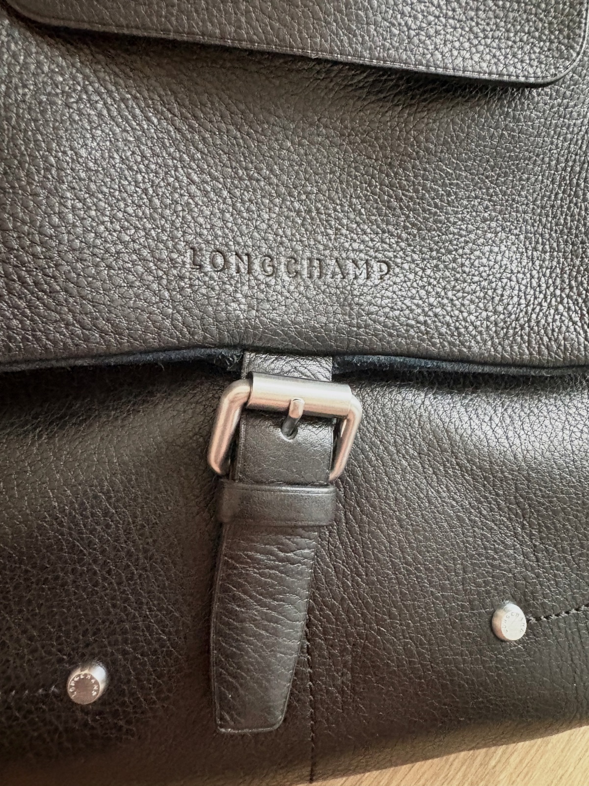 Sac porté épaule Longchamp en cuir noir – Longchamp – taille Taille unique 4