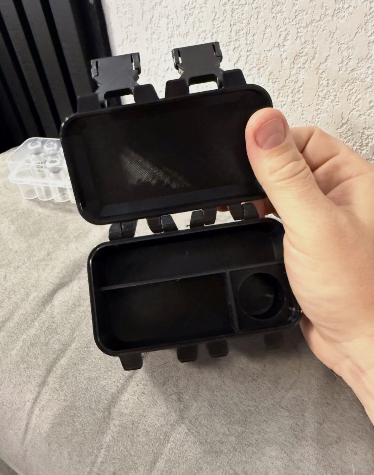 Étui Voyage Matériel Injection Insuline Seringues Boîte Rangement Compacte Noir – Fait main 3