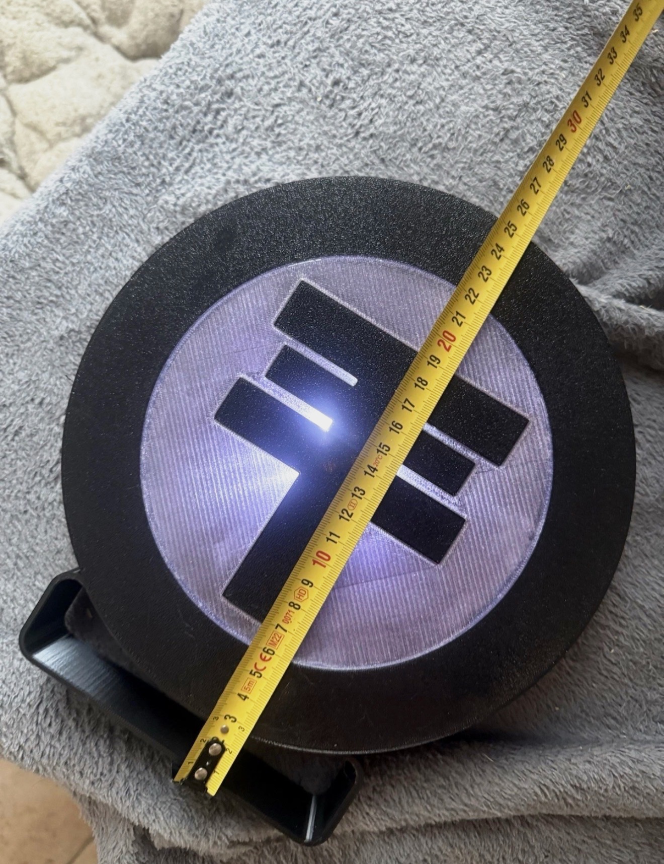 Lampe déco Tokio Hotel – Logo lumineux – Impression 3D – Fan Art – Env. 24 cm