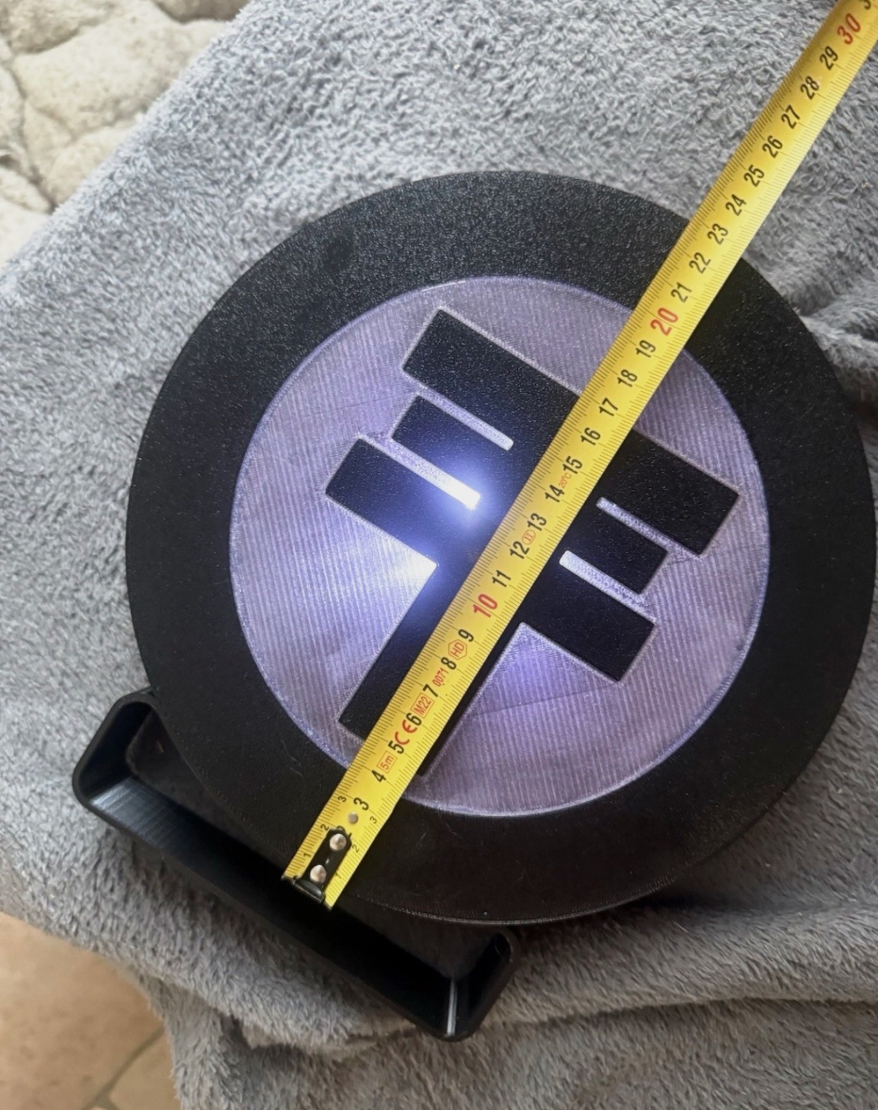 Lampe déco Tokio Hotel – Logo lumineux – Impression 3D – Fan Art – Env. 24 cm – Fait main 6