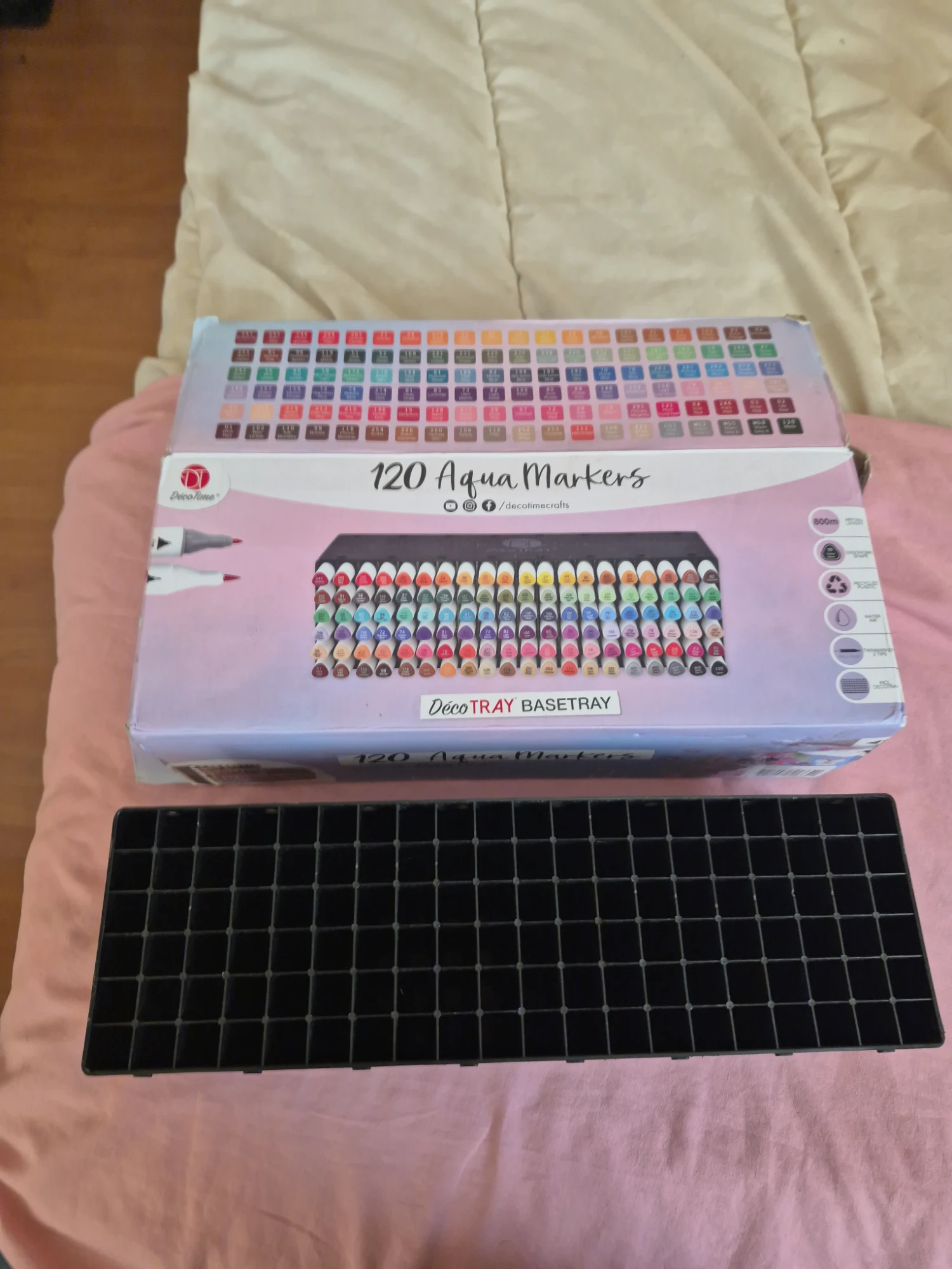 Boîte de 120 feutres Aqua Markers DécoTime – DécoTime