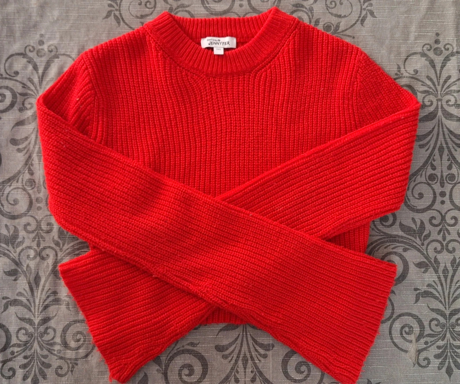 Pull court rouge ado – Jennyfer – taille XXS / 32 / 4 2