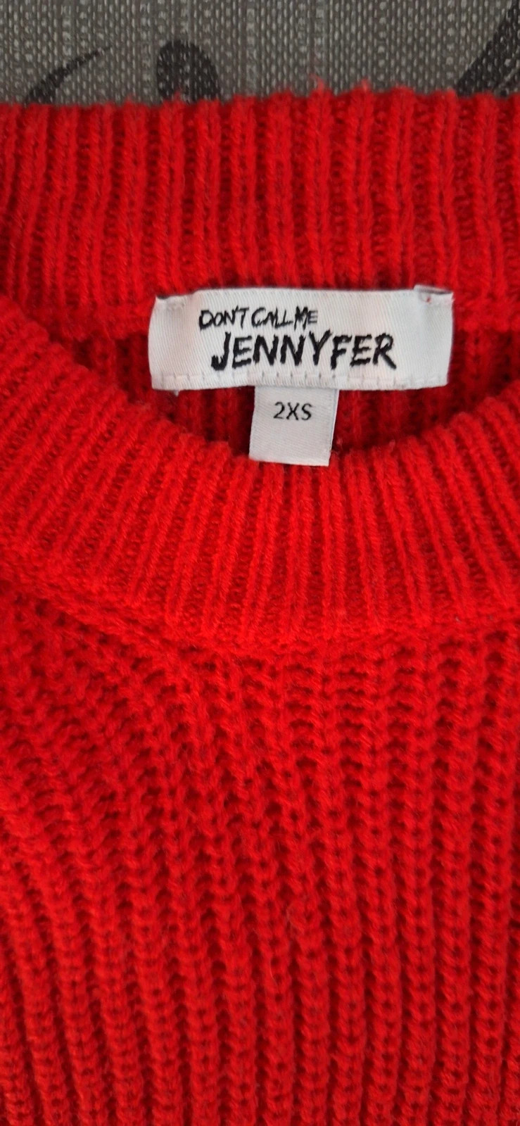 Pull court rouge ado – Jennyfer – taille XXS / 32 / 4 4