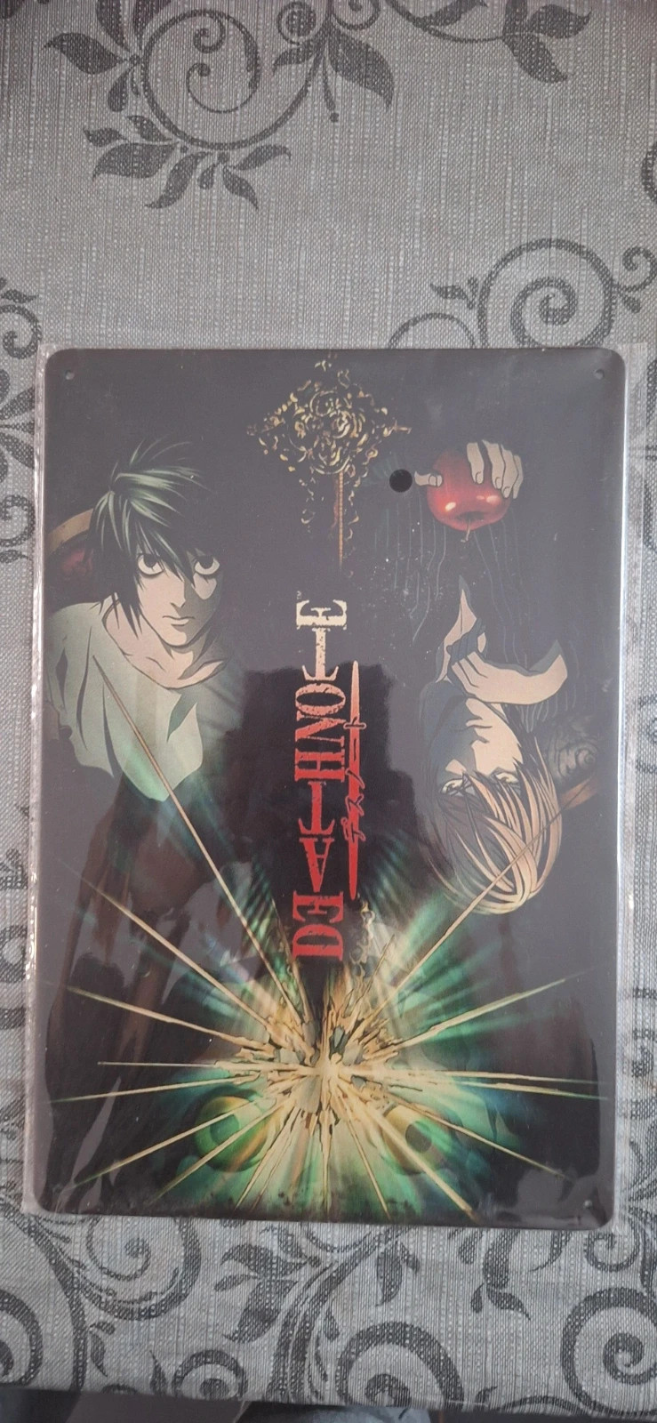 Plaque métal décorative death note