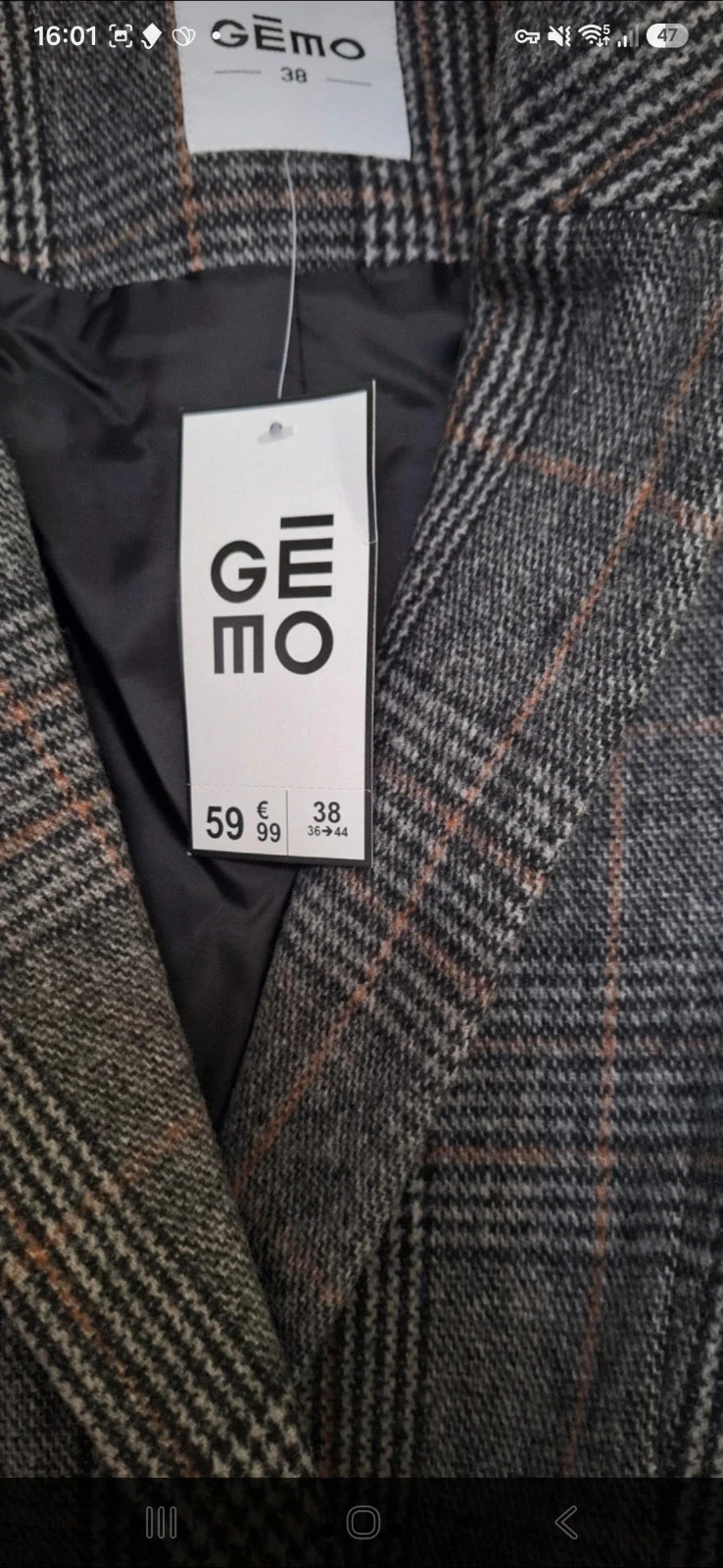 Manteau automne femme – Gémo – taille M / 38 / 10 3