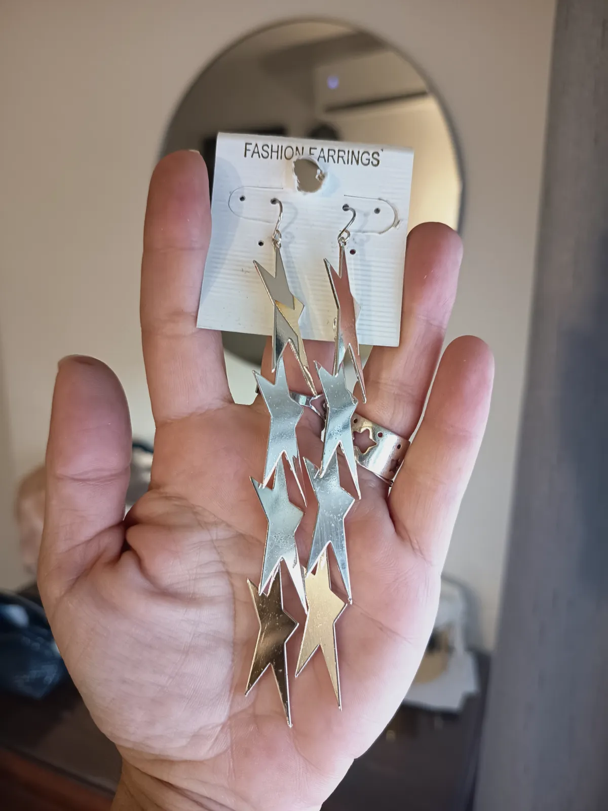 Pendientes largos estrella  – Local 3