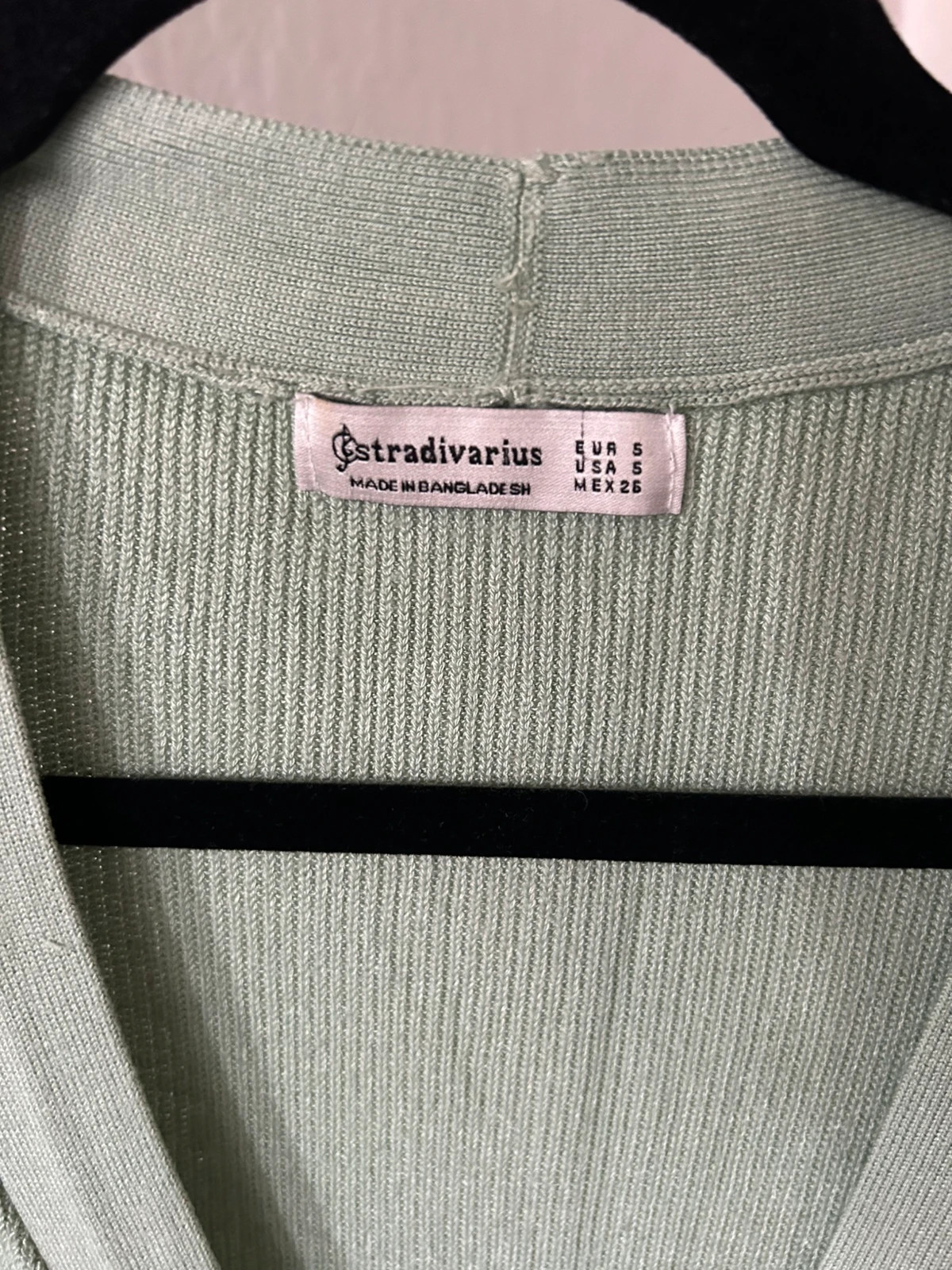 Gilet long vert amande – Stradivarius – taille S / 36 / 8 2