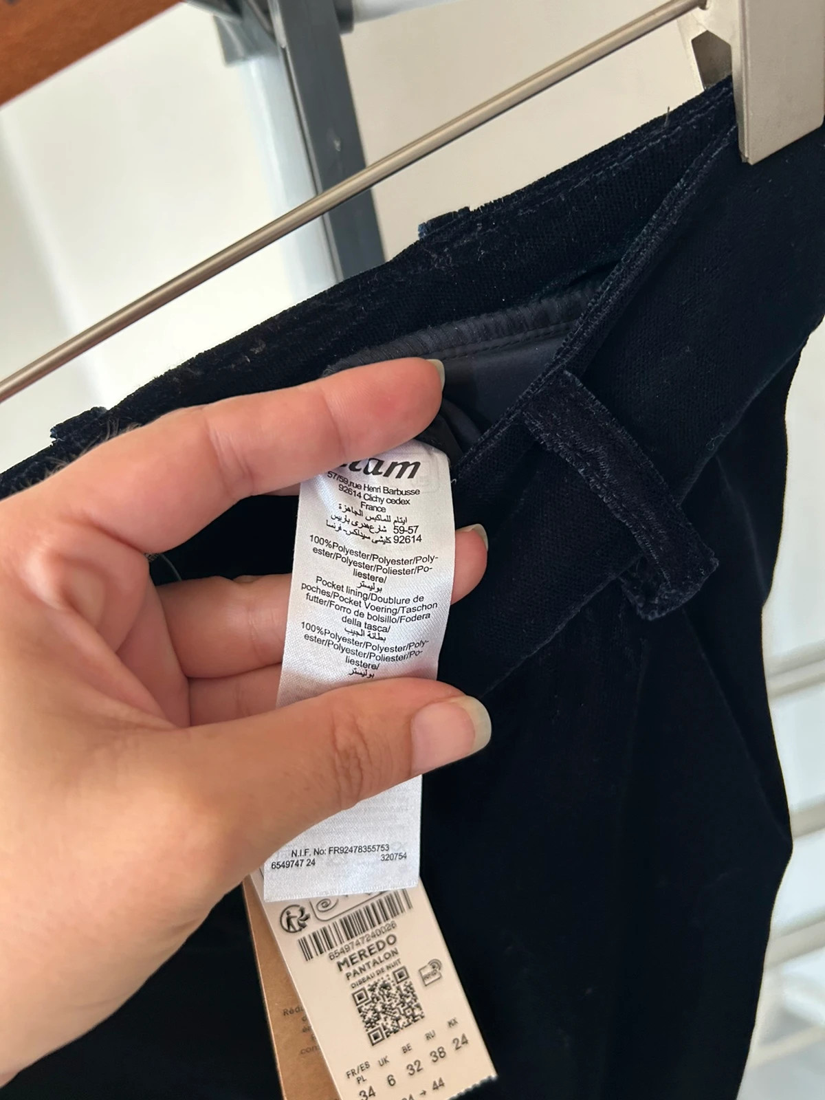 Pantalon bleu nuit, neuf avec étiquette – Etam – taille XXS / 32 / 4 3