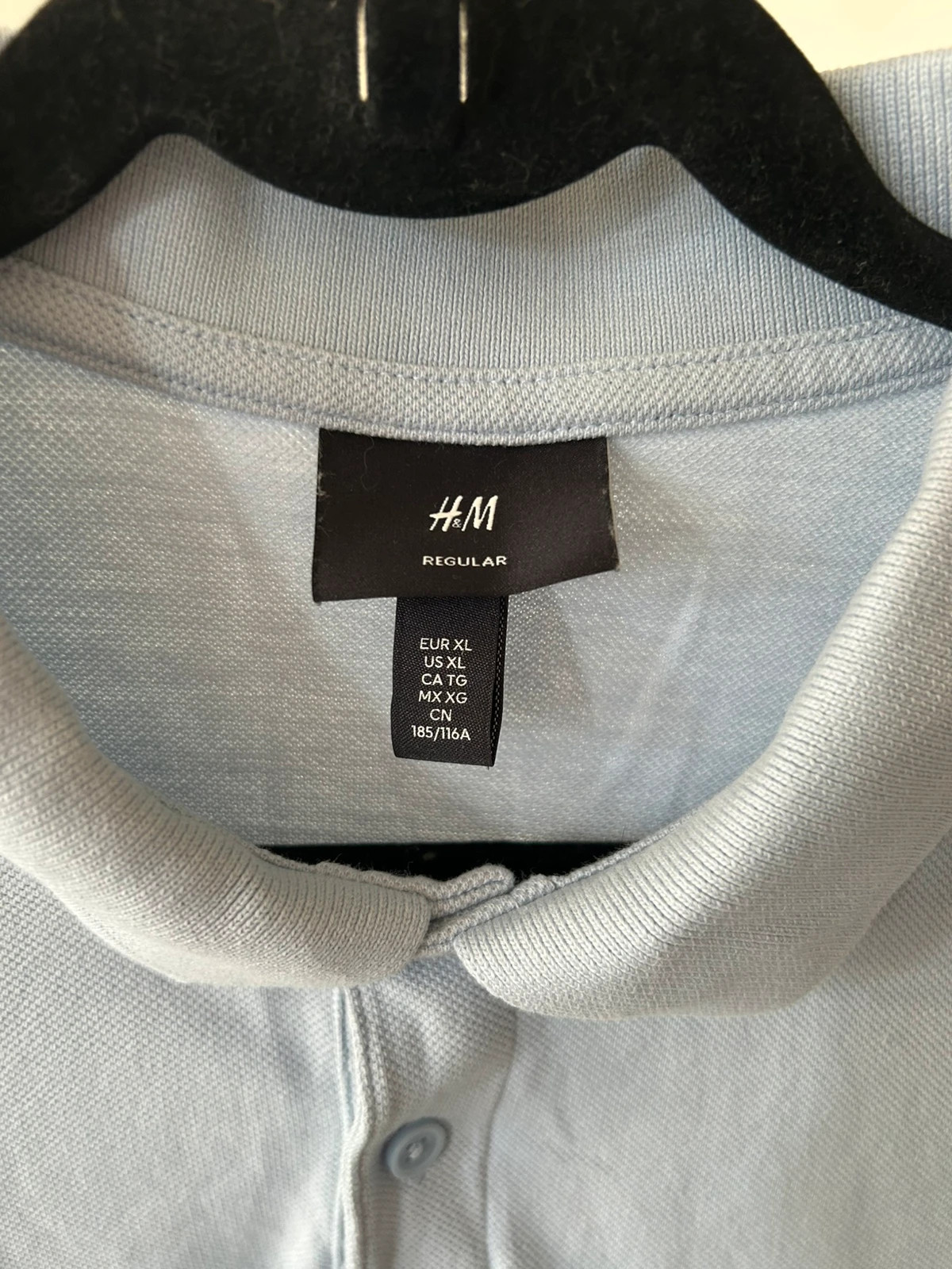 Polo bleu clair H&M – H&M – taille XL 2