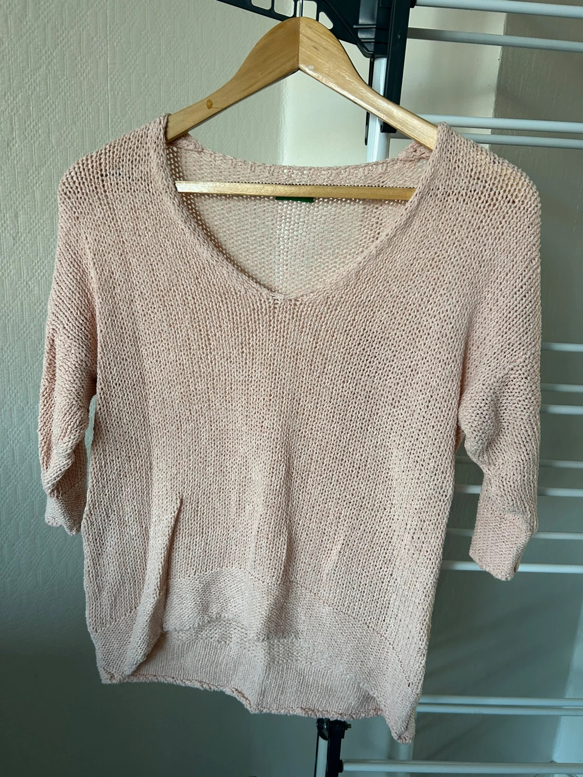 Pull été rose clair