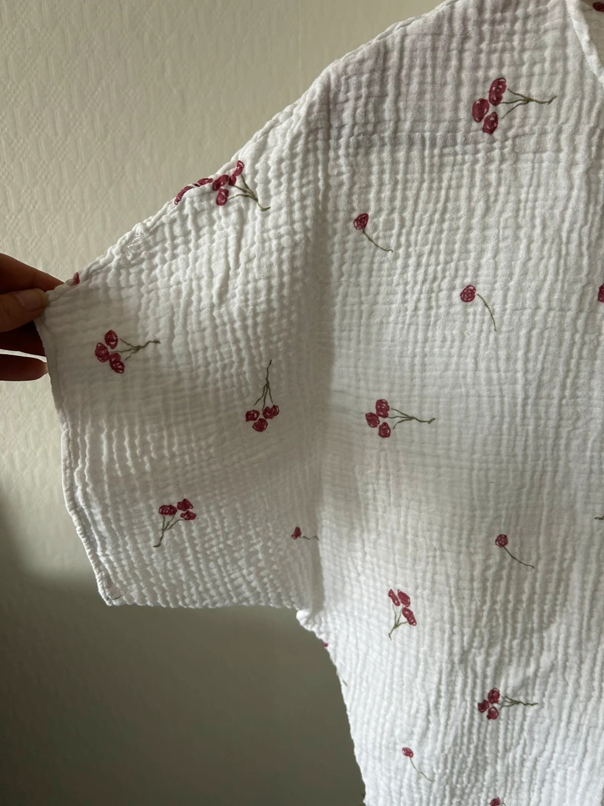 Haut en gaze de coton – Fait Main – taille XS / 34 / 6 2