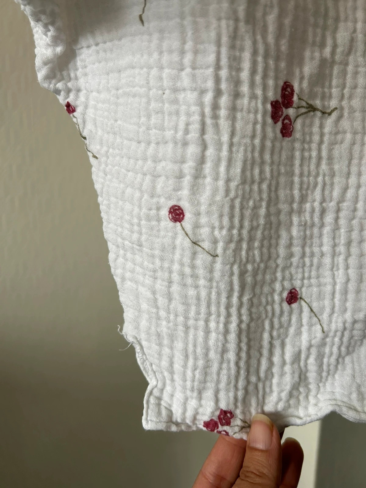Haut en gaze de coton – Fait Main – taille XS / 34 / 6 5