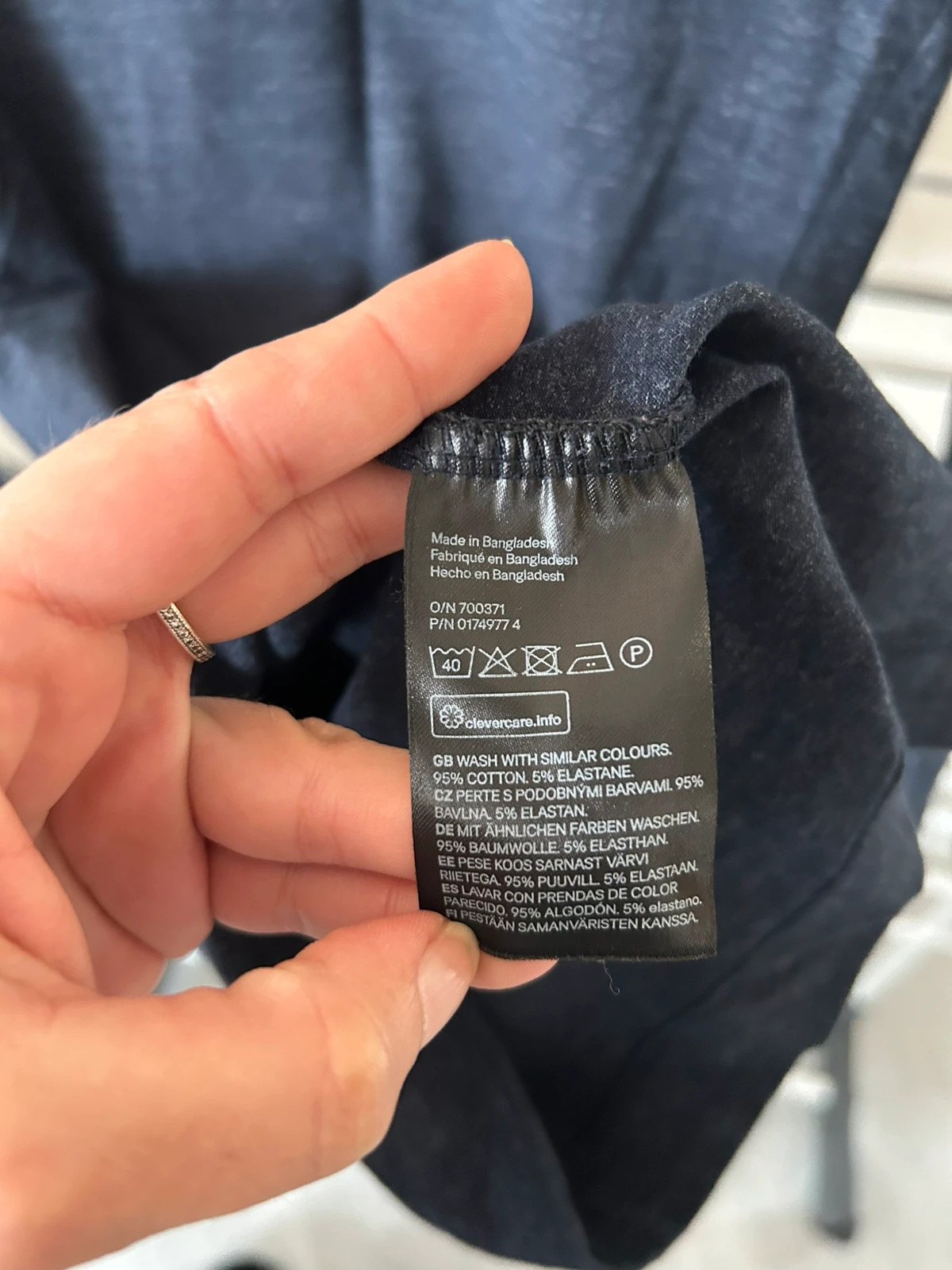 Robe bleu chiné – H&M – taille XS / 34 / 6 3