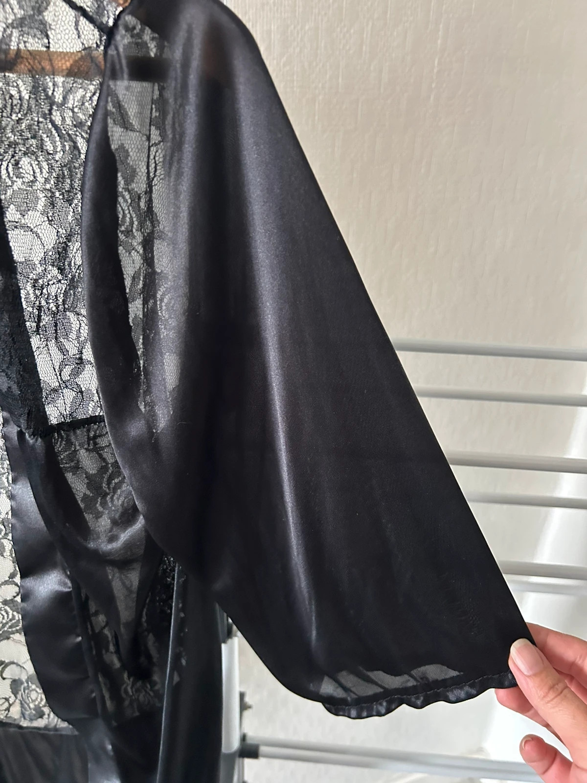 Déshabillé noir – Inconnu – taille S / 36 / 8 4
