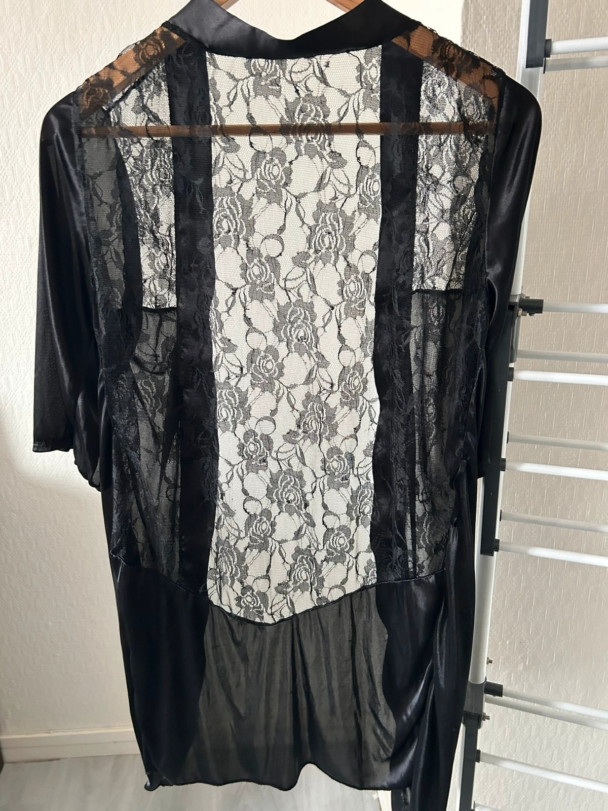 Déshabillé noir – Inconnu – taille S / 36 / 8 5
